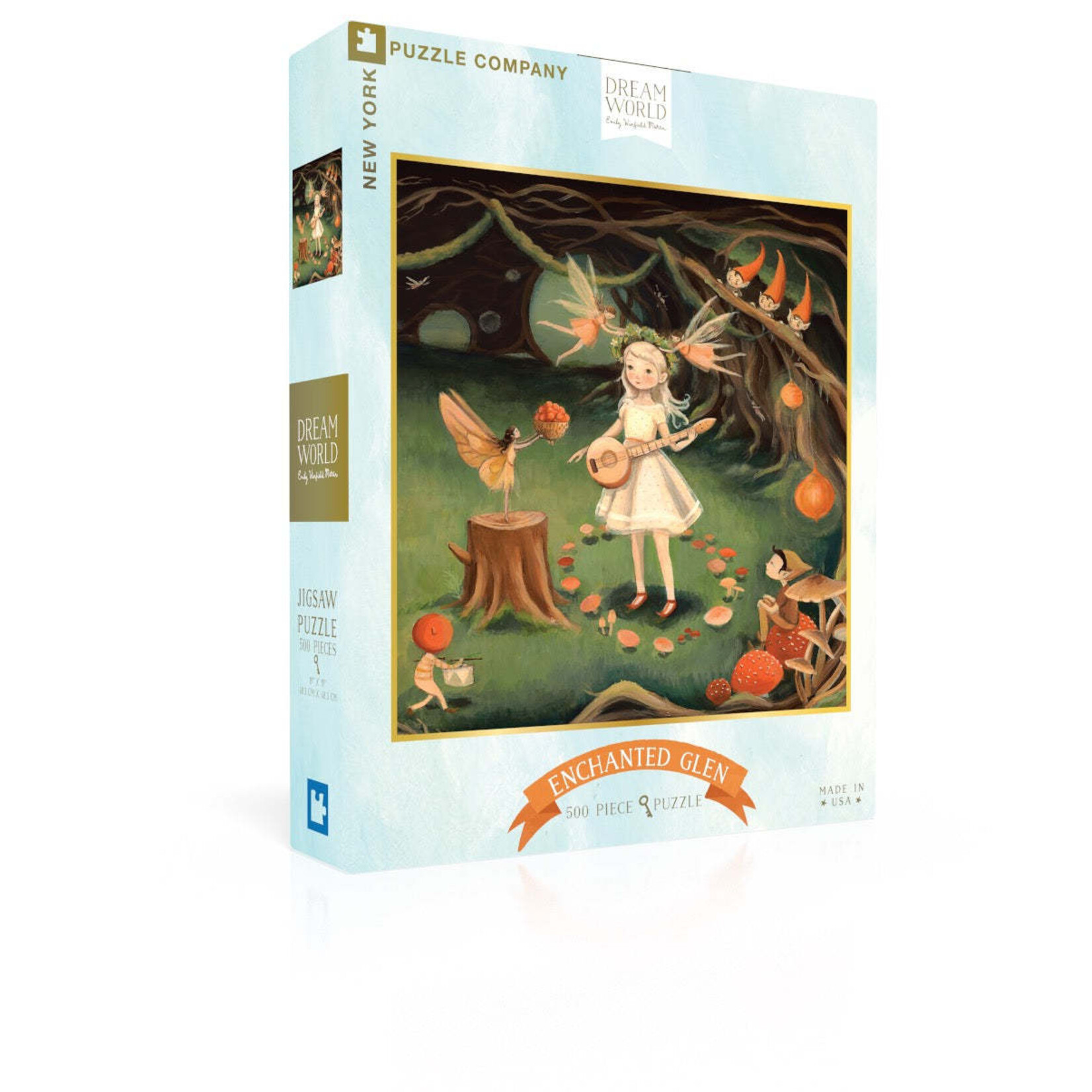 New York Puzzle Co Dream World - Enchanted Glen 500 Piece Puzzle