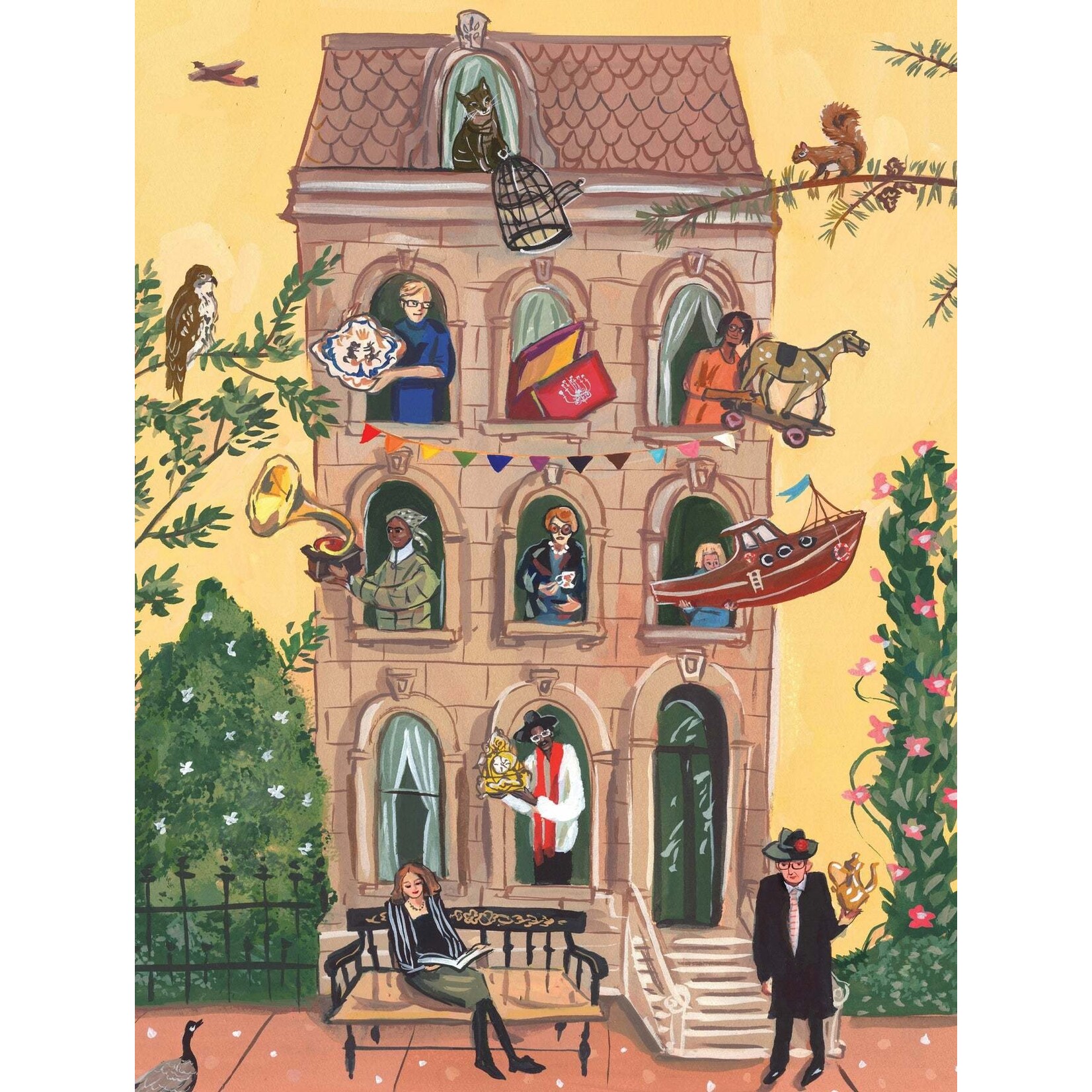 New York Puzzle Co Jenny Kroik - Treasure Trove 1000 Piece Puzzle