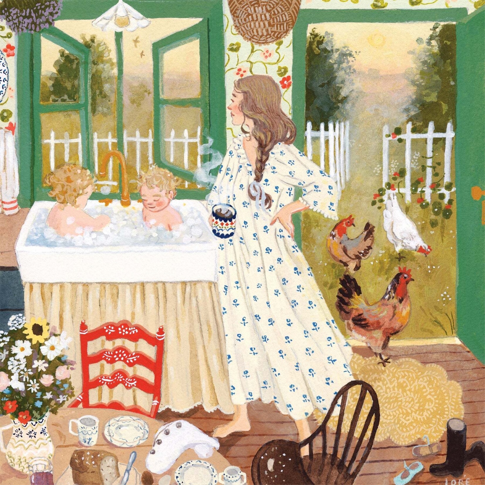 New York Puzzle Co Loré Pemberton - Up with the Lark 500 Piece Puzzle