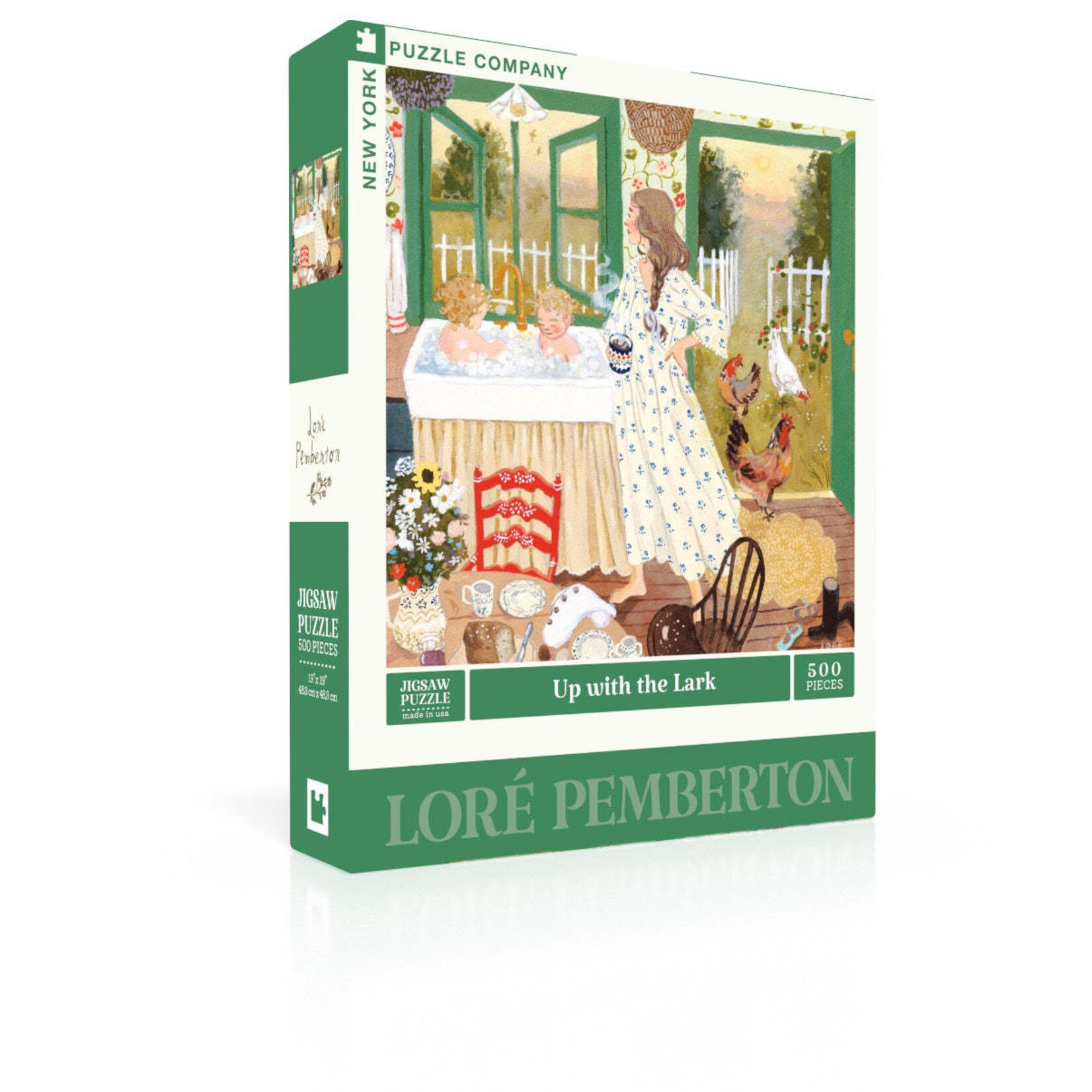 New York Puzzle Co Loré Pemberton - Up with the Lark 500 Piece Puzzle