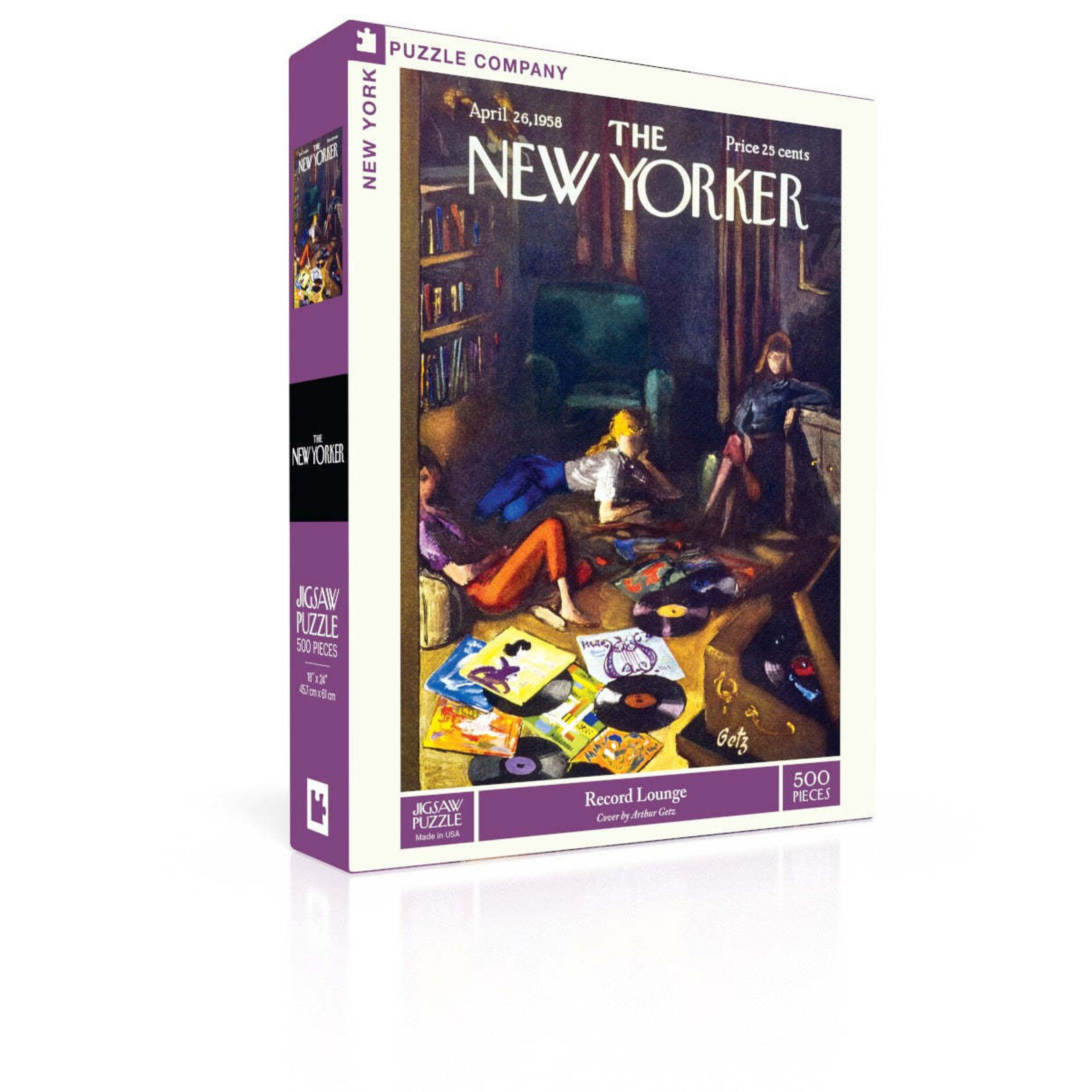 New York Puzzle Co New Yorker, The - Record Lounge 500 Piece Puzzle