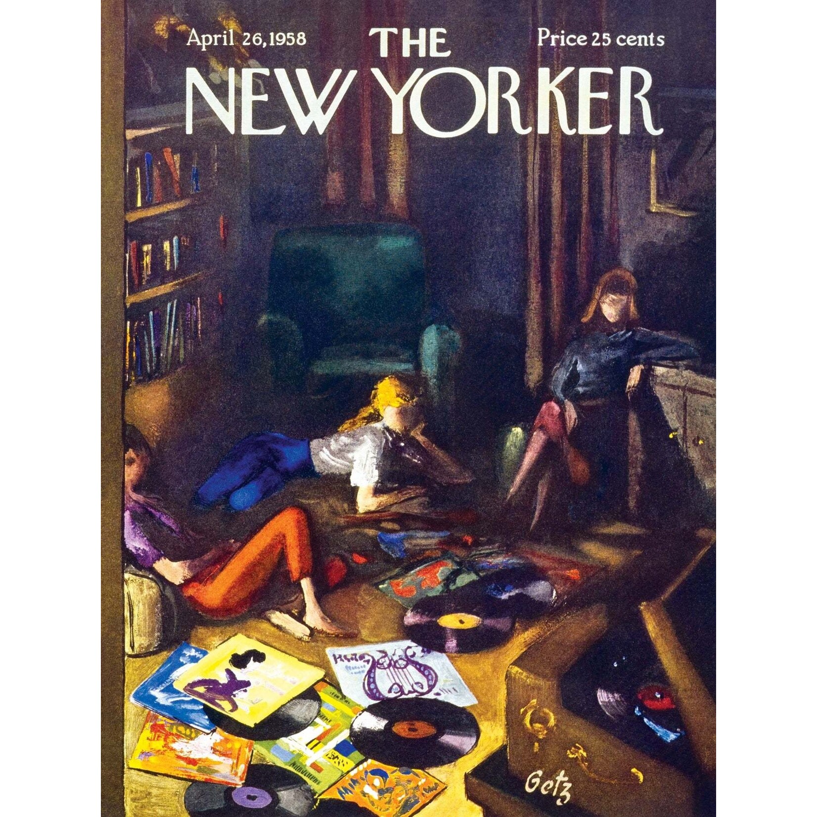 New York Puzzle Co New Yorker, The - Record Lounge 500 Piece Puzzle