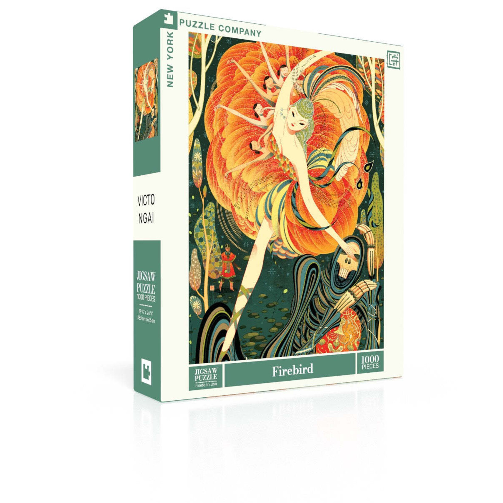 New York Puzzle Co Victo Ngai - Firebird 1000 Piece Puzzle