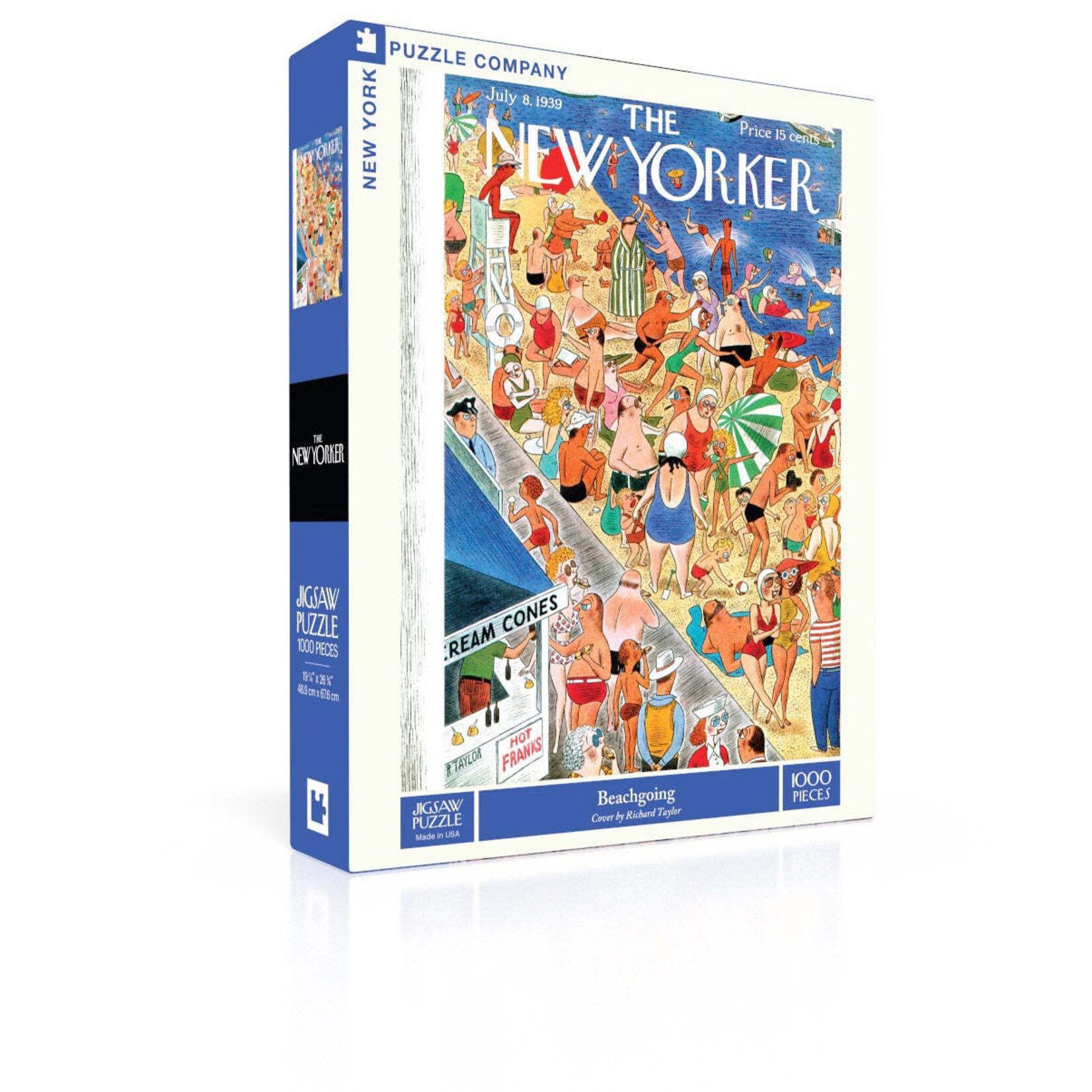 New York Puzzle Co New Yorker, The - Beachgoing 1000 Piece Puzzle