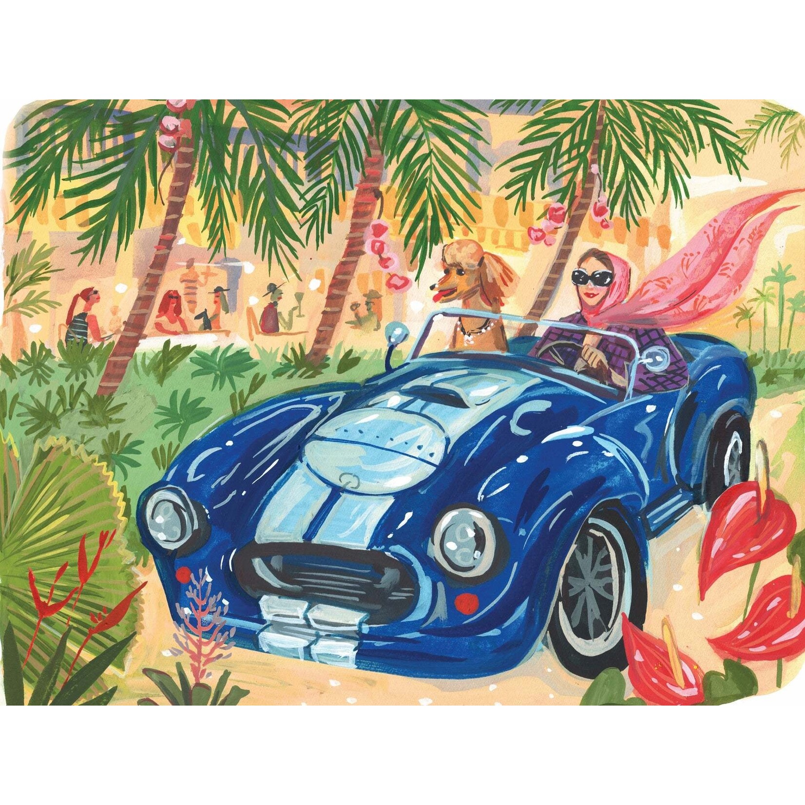 New York Puzzle Co Jenny Kroik - Gal's Best Friend 1000 Piece Puzzle