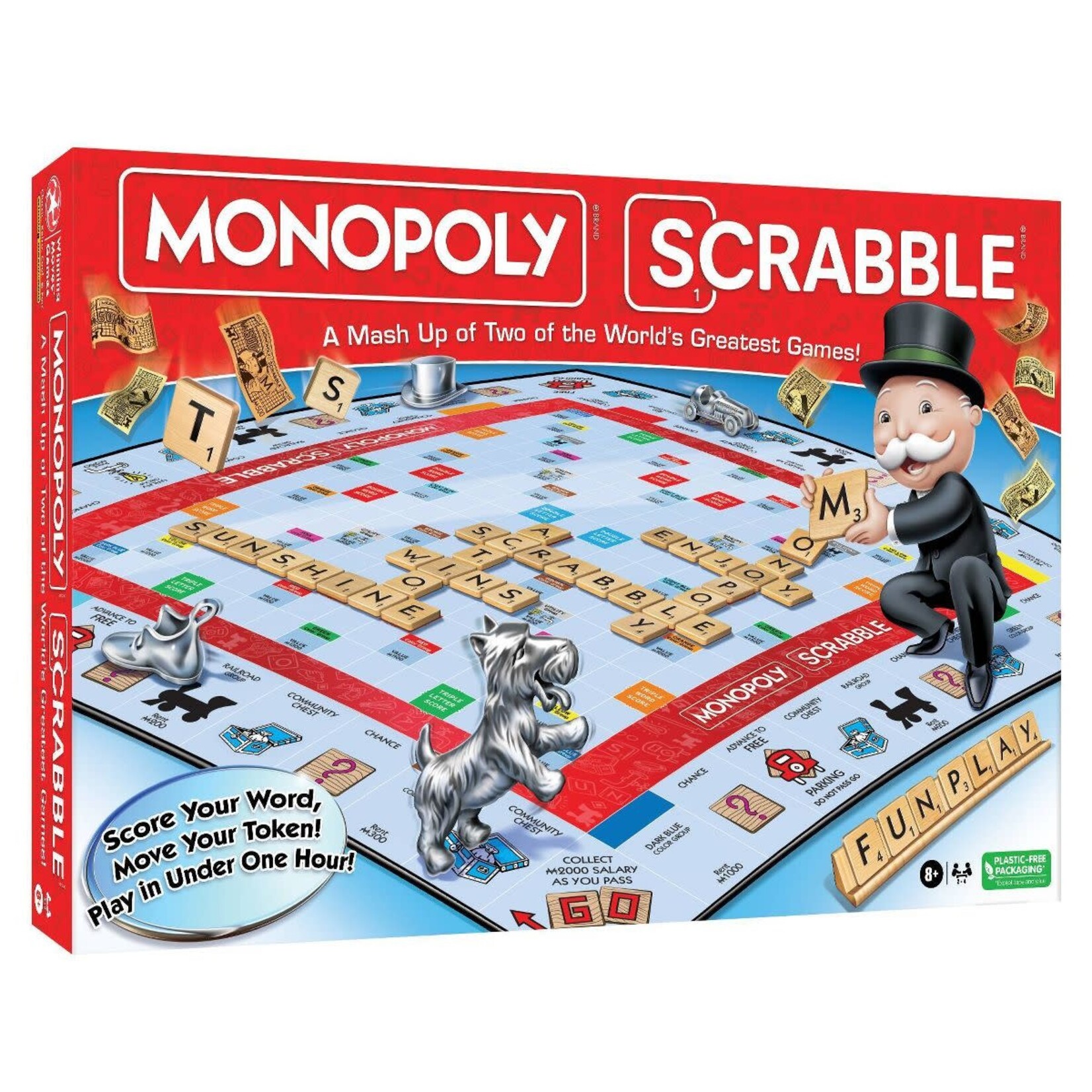 Winning Moves Games Monopoly Scrabble