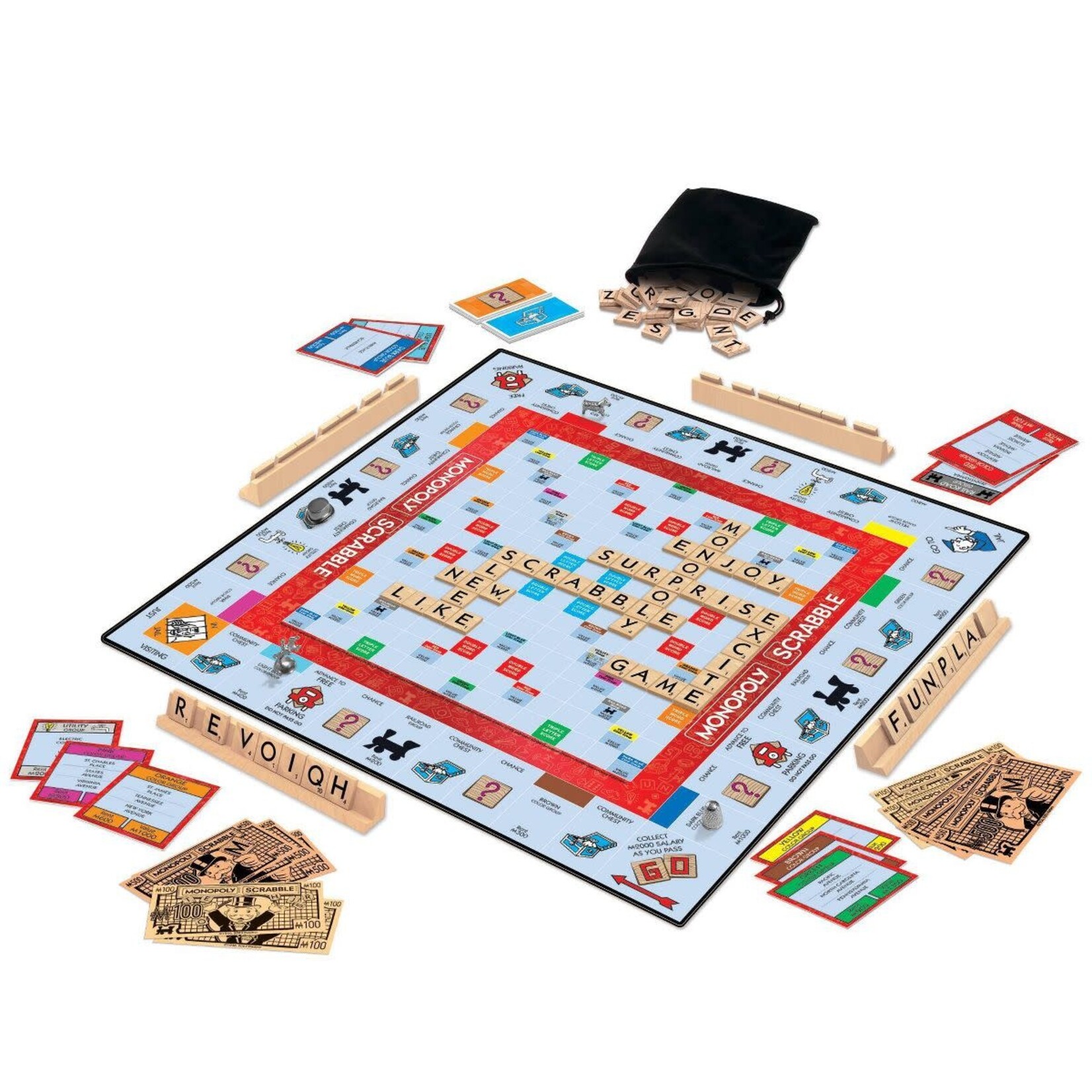 Winning Moves Games Monopoly Scrabble
