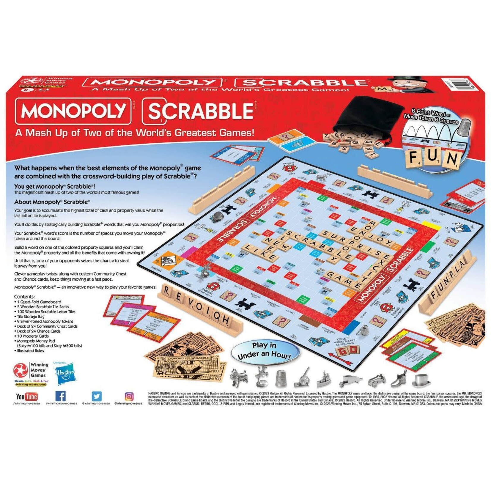 Winning Moves Games Monopoly Scrabble