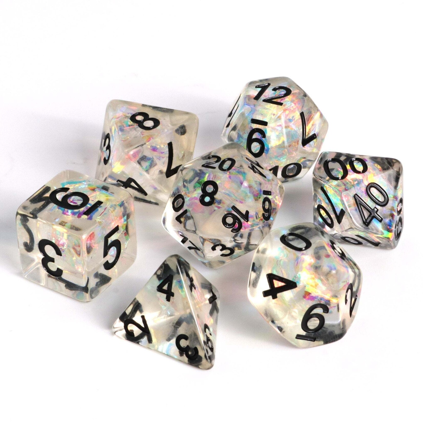 Die Hard Dice 7 Piece RPG Set - Sheer Frost
