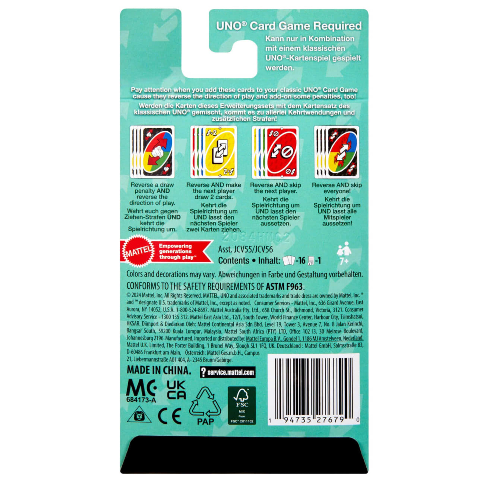 Mattel UNO Add-On Packs!: Reverse Pack