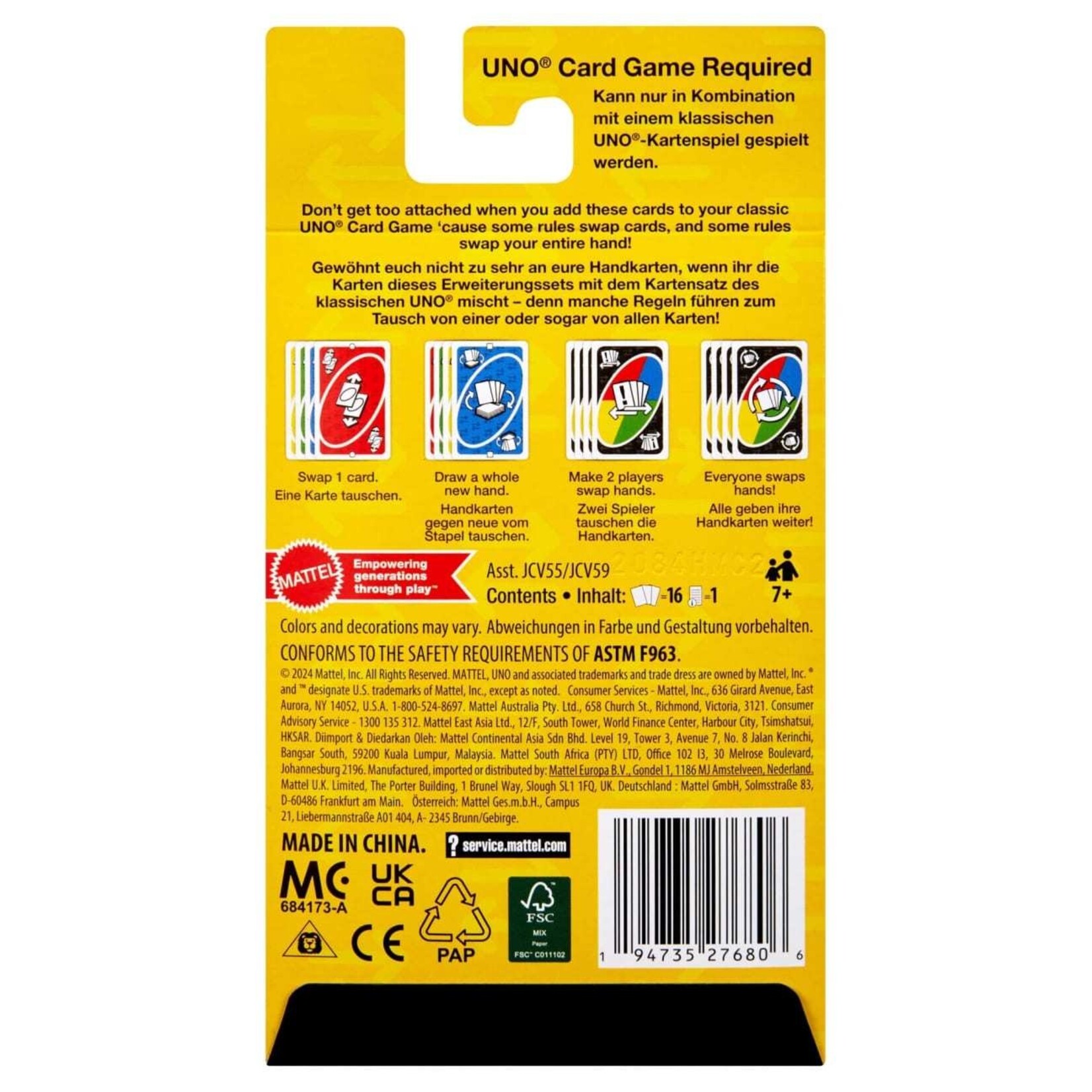 Mattel UNO Add-On Packs!: Swap Pack