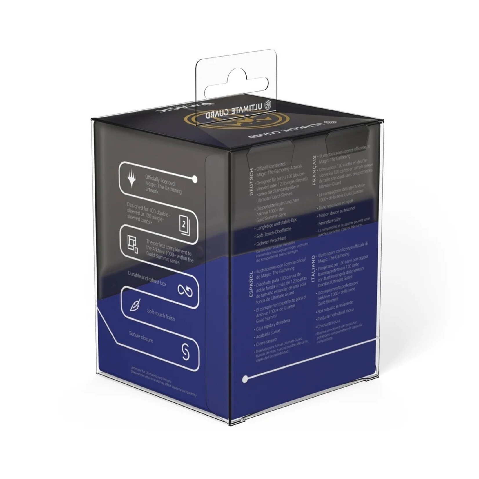 Ultimate Guard Boulder 100+ Deck Case: Guild Summit - Dimir