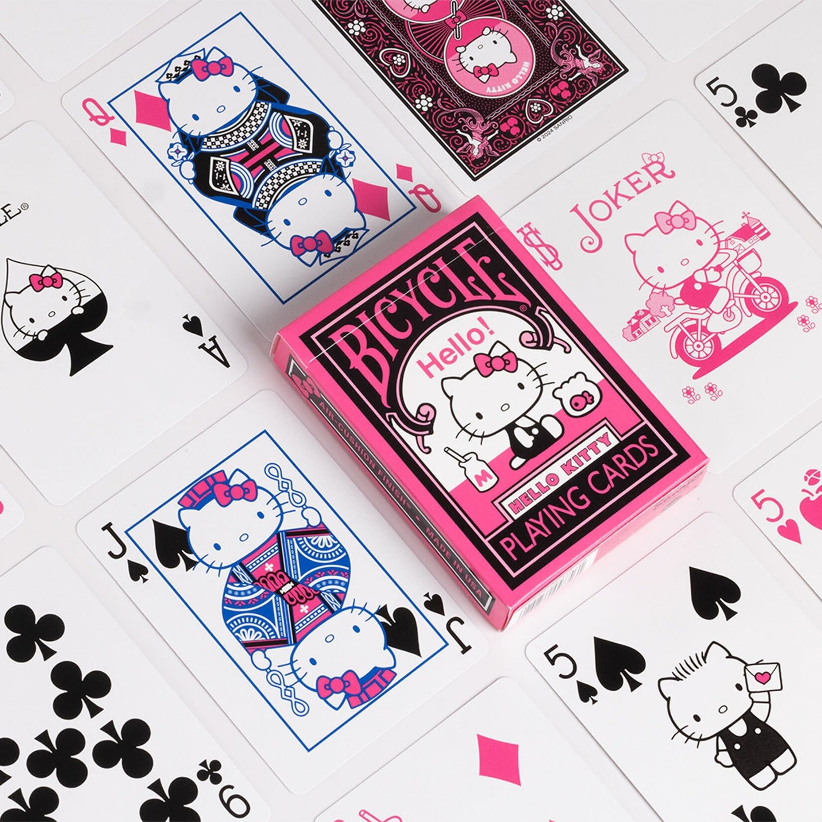 Bicycle Bicycle Playing Cards: Hello Kitty Black & Pink