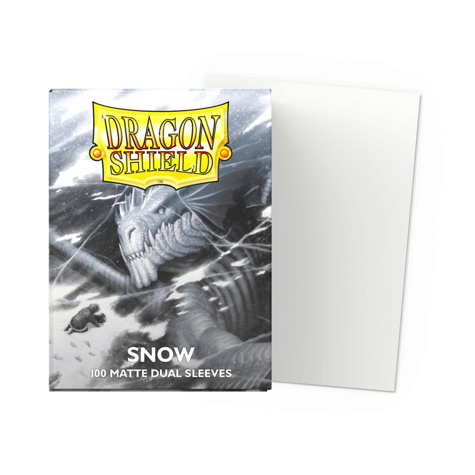 Dragon Shield Standard Size Matte Dual Sleeves - Snow (100ct)