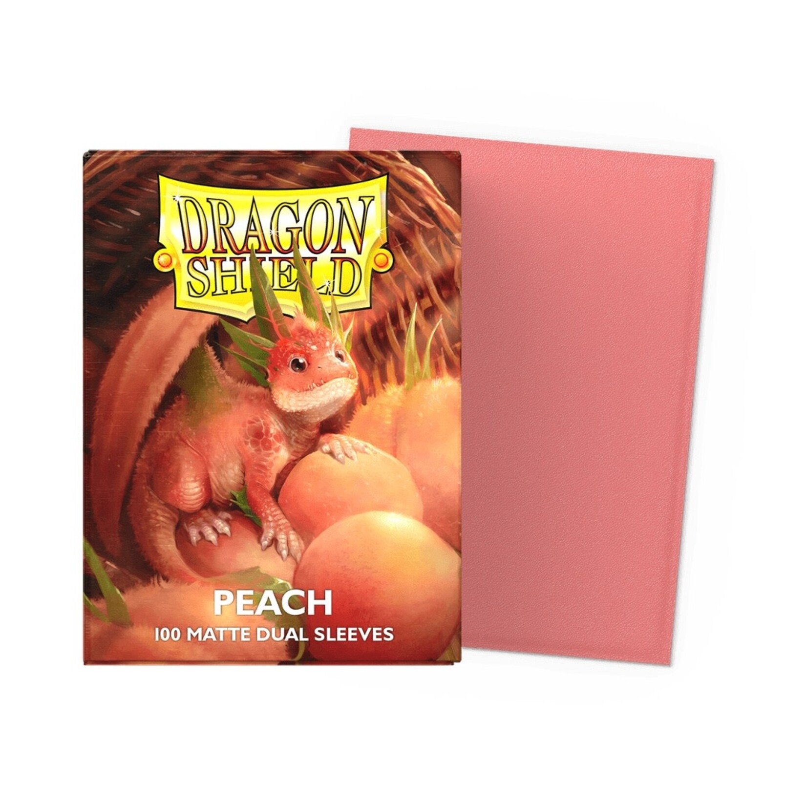 Dragon Shield Standard Size Matte Dual Sleeves - Peach (100ct)