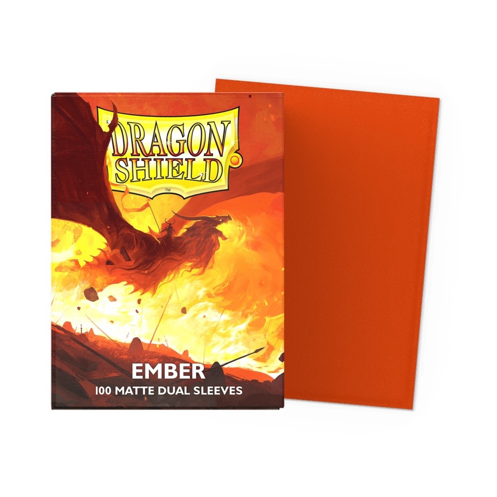 Dragon Shield Standard Size Matte Dual Sleeves - Ember (100ct)