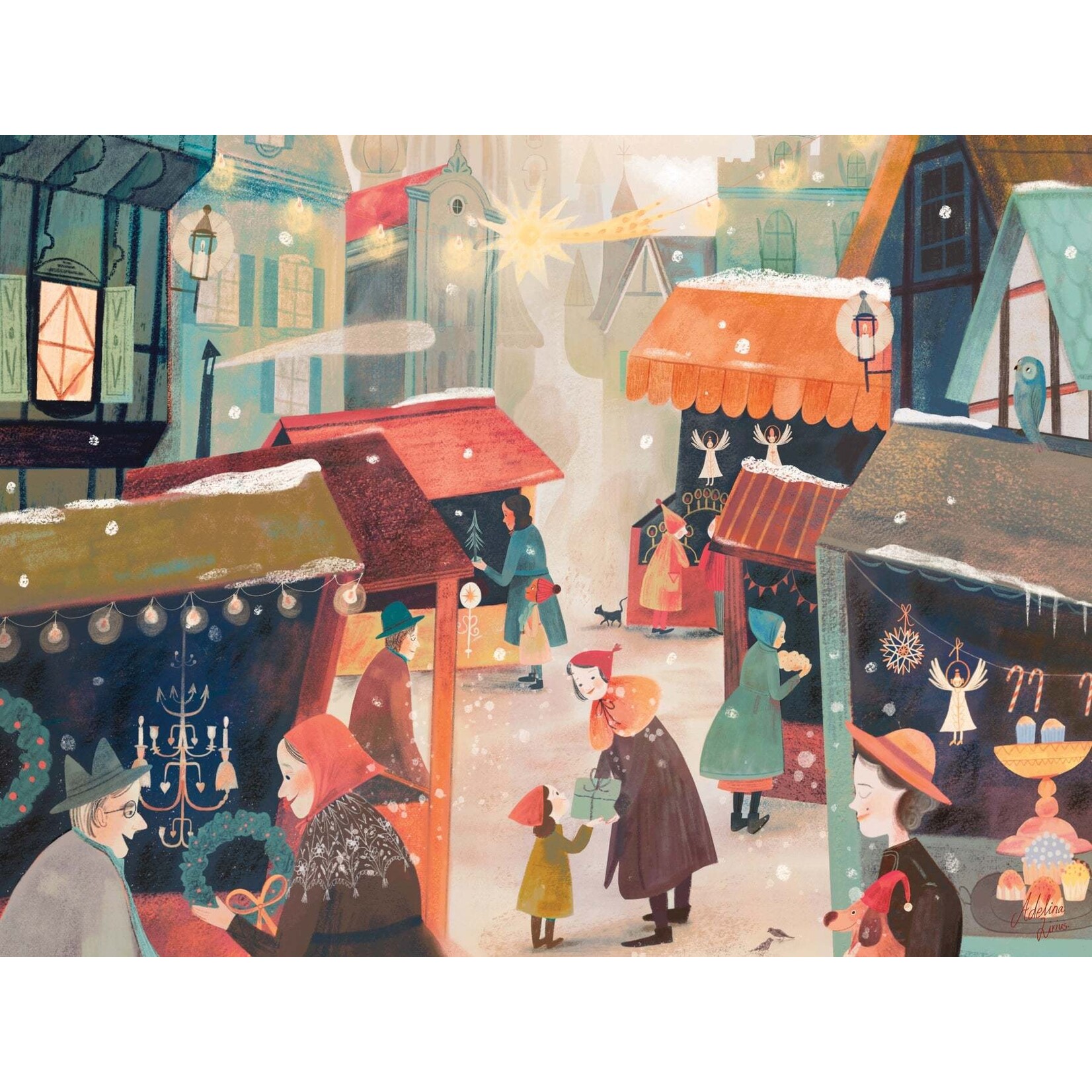 New York Puzzle Co Adelina Lirius - Perfect Gift, The 500 Piece Puzzle