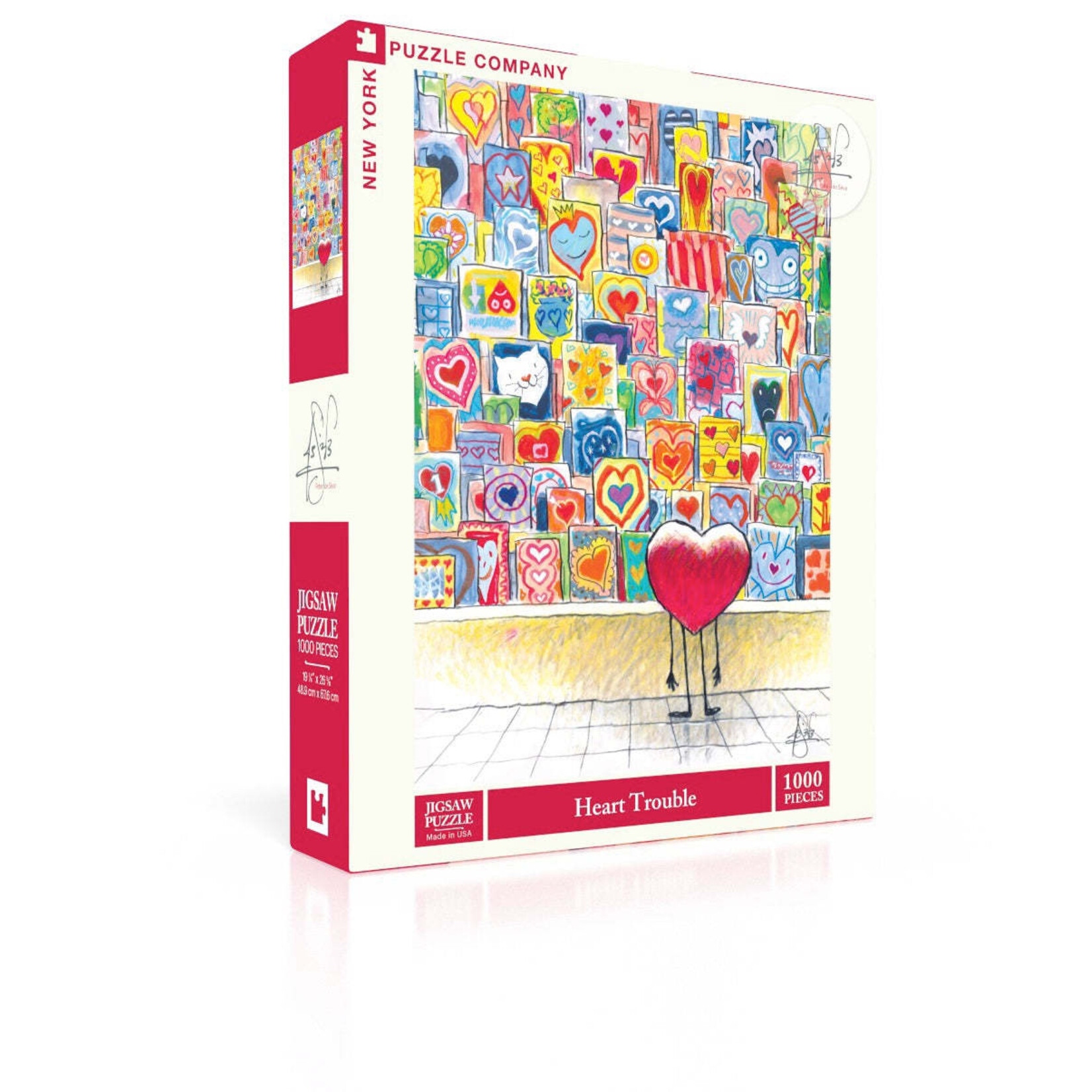 New York Puzzle Co Peter de Seve - Heart Trouble 1000 Piece Puzzle