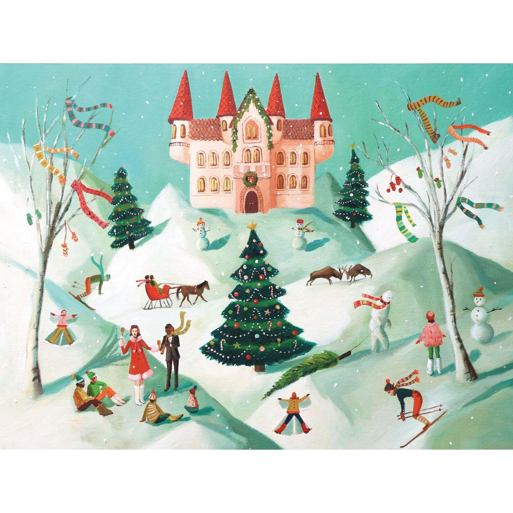 New York Puzzle Co Janet Hill Studio - Winter Palace 1000 Piece Puzzle