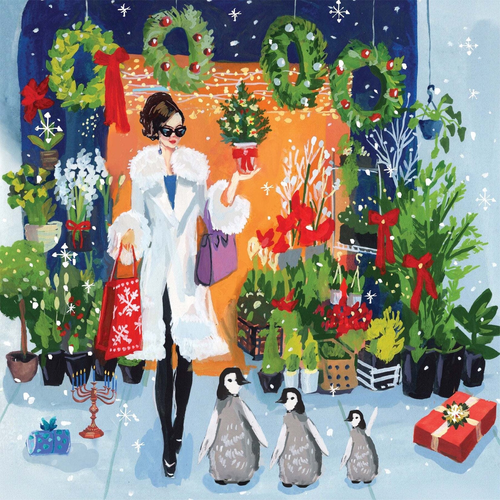 New York Puzzle Co Jenny Kroik - Festive Bodega 500 Piece Puzzle