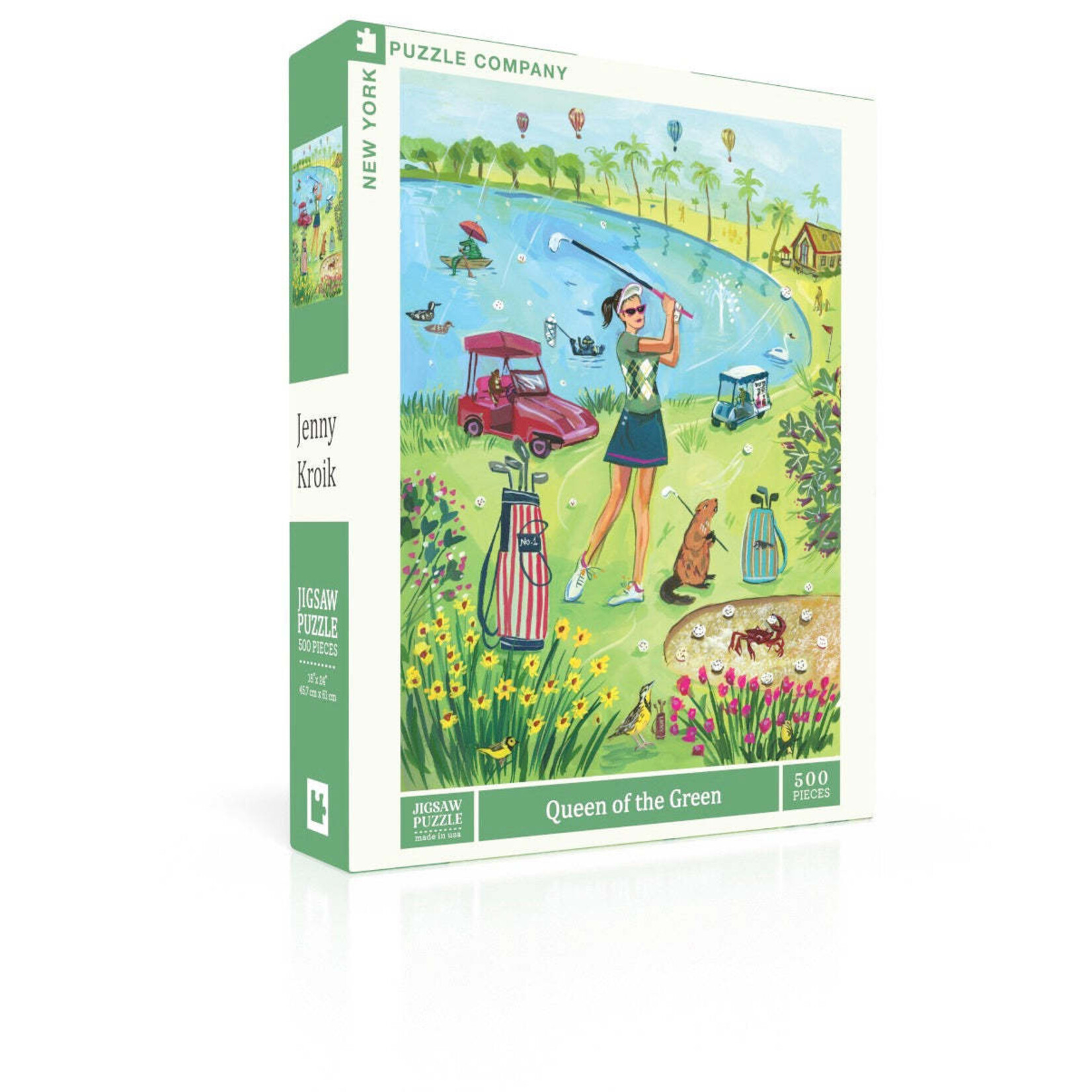 New York Puzzle Co Jenny Kroik - Queen of the Green 500 Piece Puzzle