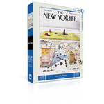 New York Puzzle Co New Yorker, The - View of the World 1000 Piece Puzzle