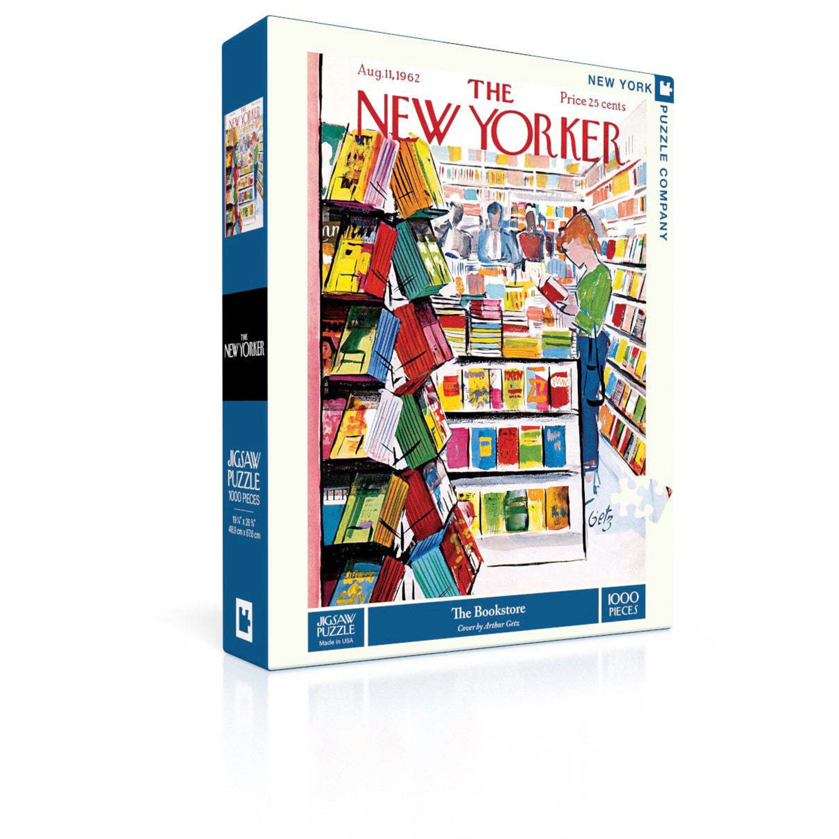New York Puzzle Co New Yorker, The - Bookstore, The 1000 Piece Puzzle