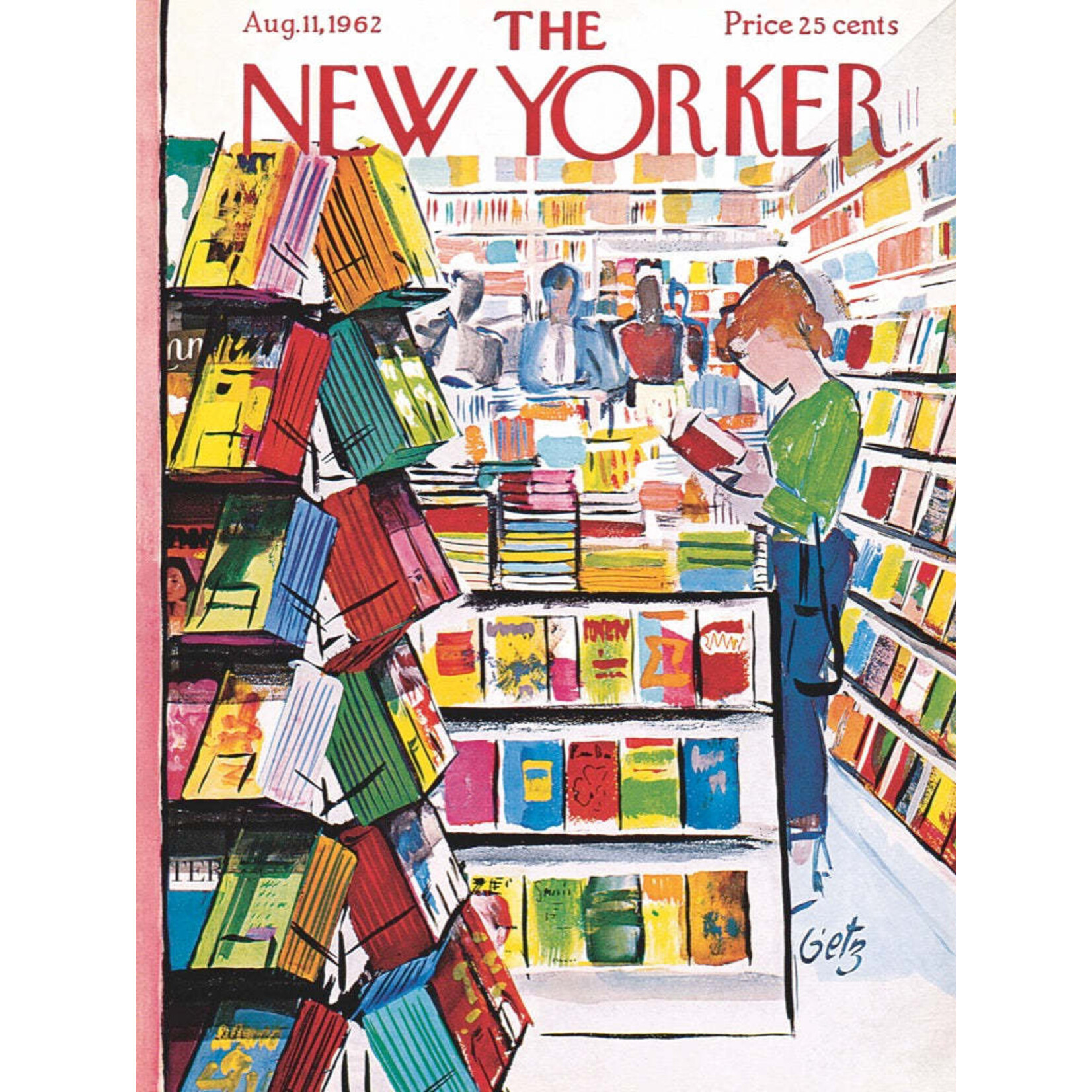 New York Puzzle Co New Yorker, The - Bookstore, The 1000 Piece Puzzle