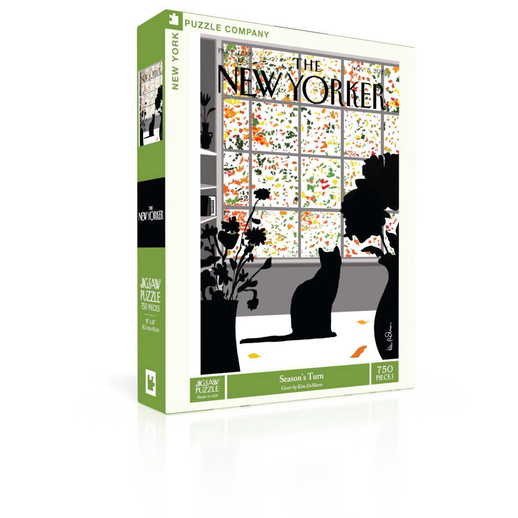 New York Puzzle Co New Yorker, The - Season's Turn 750 Piece Puzzle