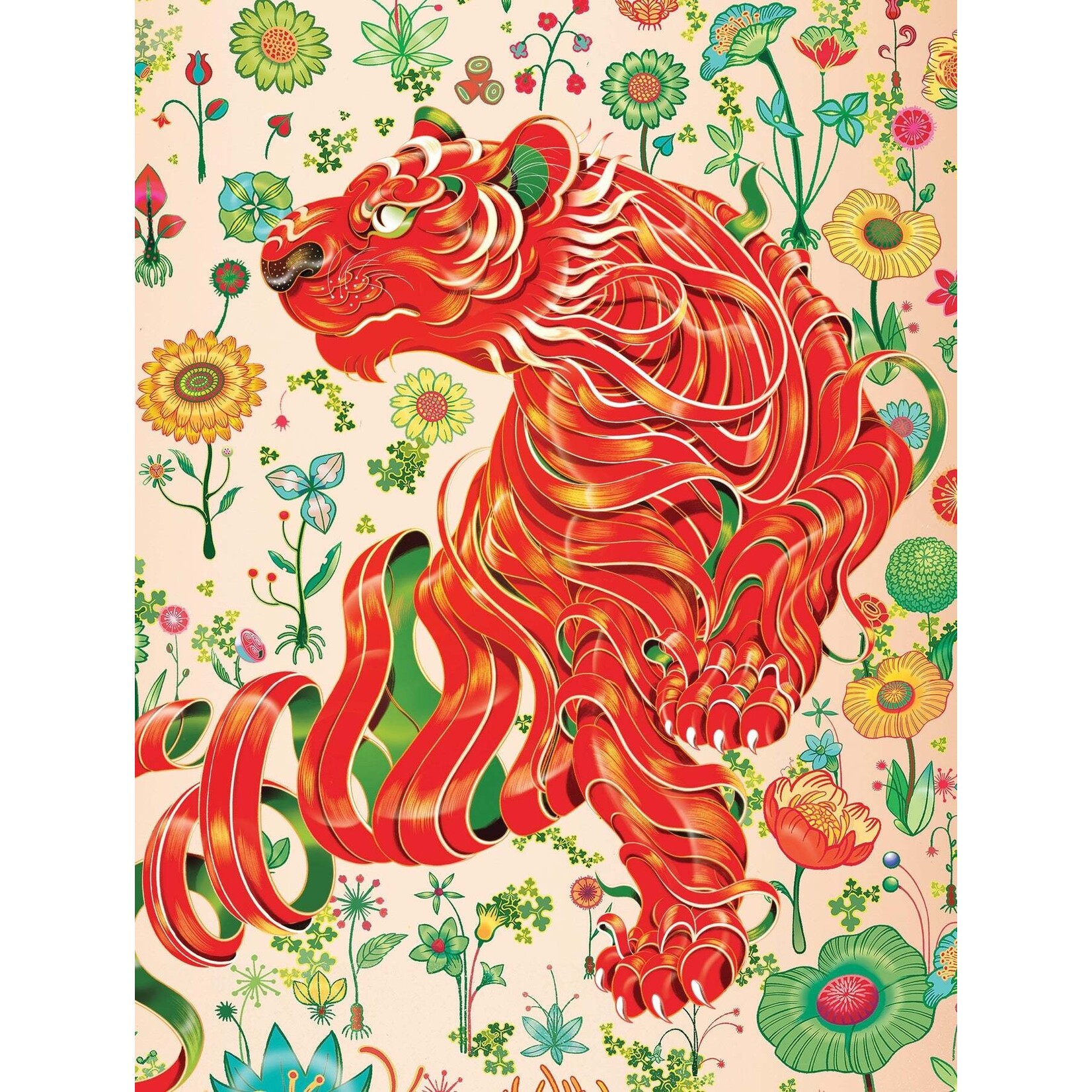 New York Puzzle Co Victo Ngai - Ribbonborn 1000 Piece Puzzle