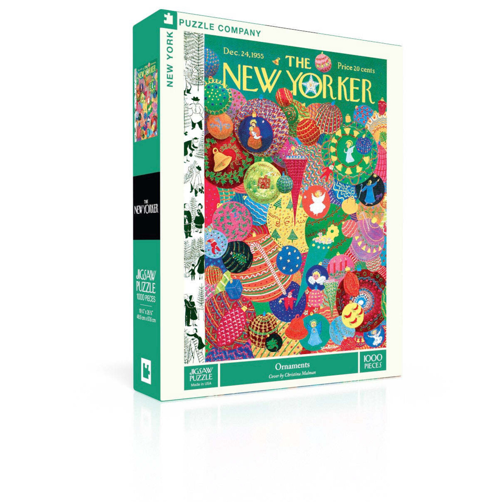 New York Puzzle Co New Yorker, The - Ornaments 1000 Piece Puzzle