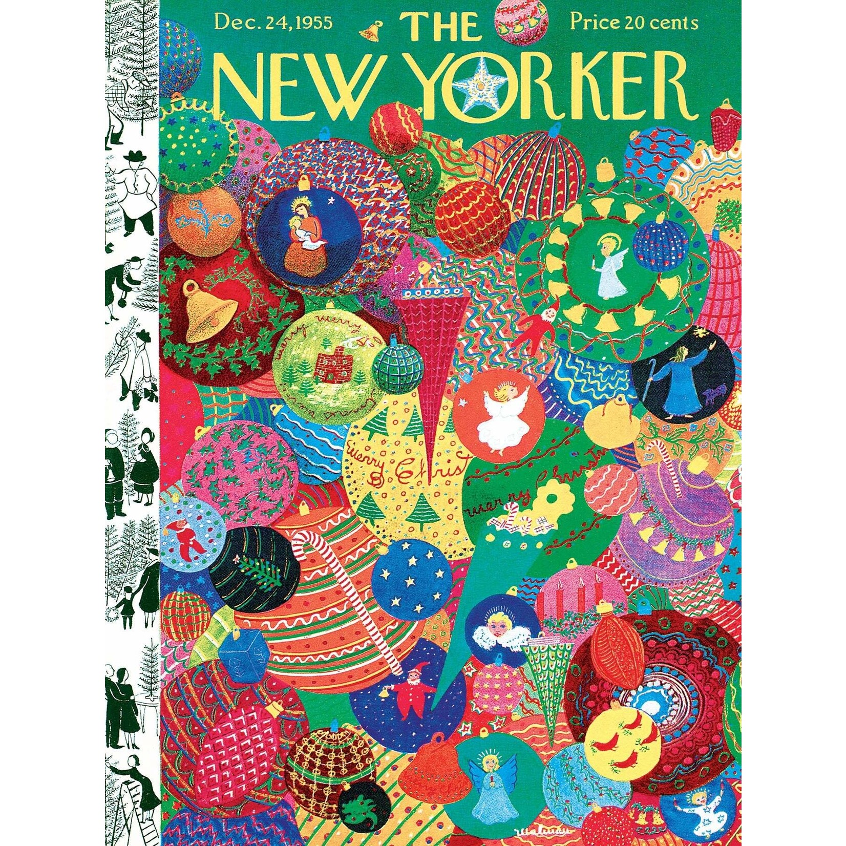New York Puzzle Co New Yorker, The - Ornaments 1000 Piece Puzzle