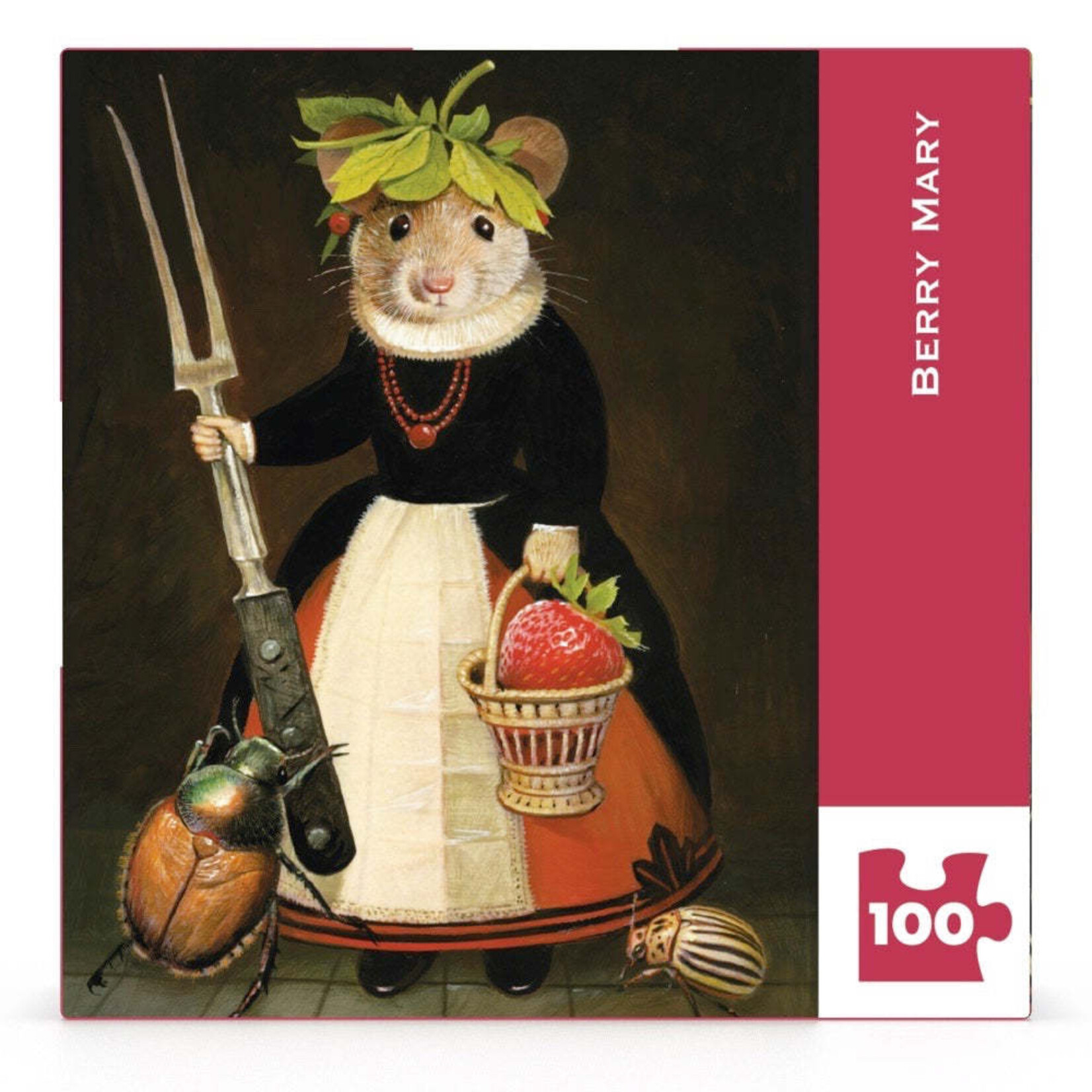 New York Puzzle Co Berry Mary 100 Piece Mini Puzzle