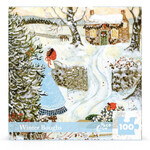 New York Puzzle Co Winter Boughs 100 Piece Mini Puzzle