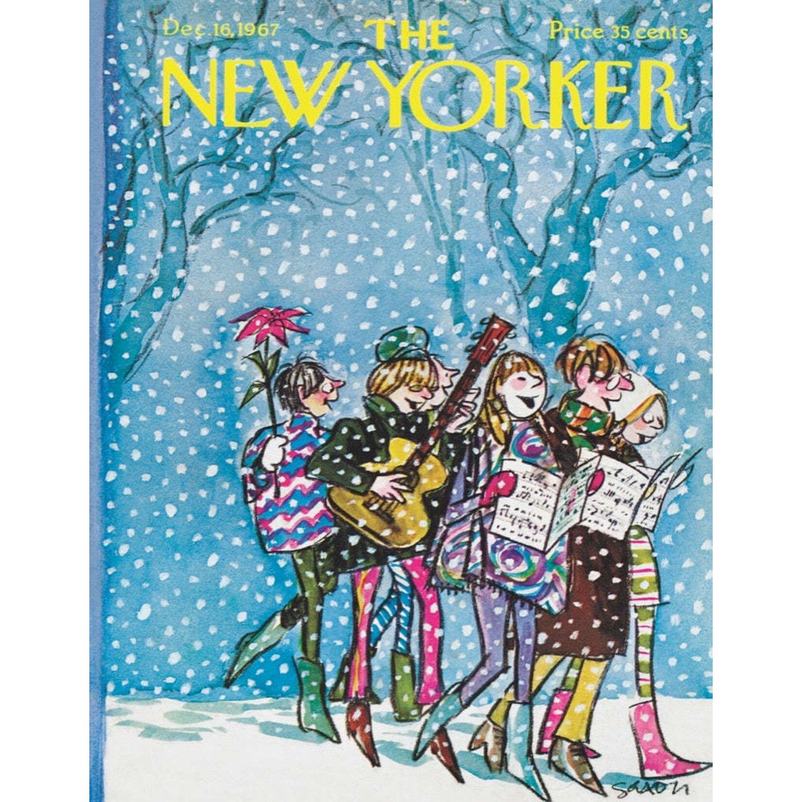 New York Puzzle Co Caroling 100 Piece Mini Puzzle