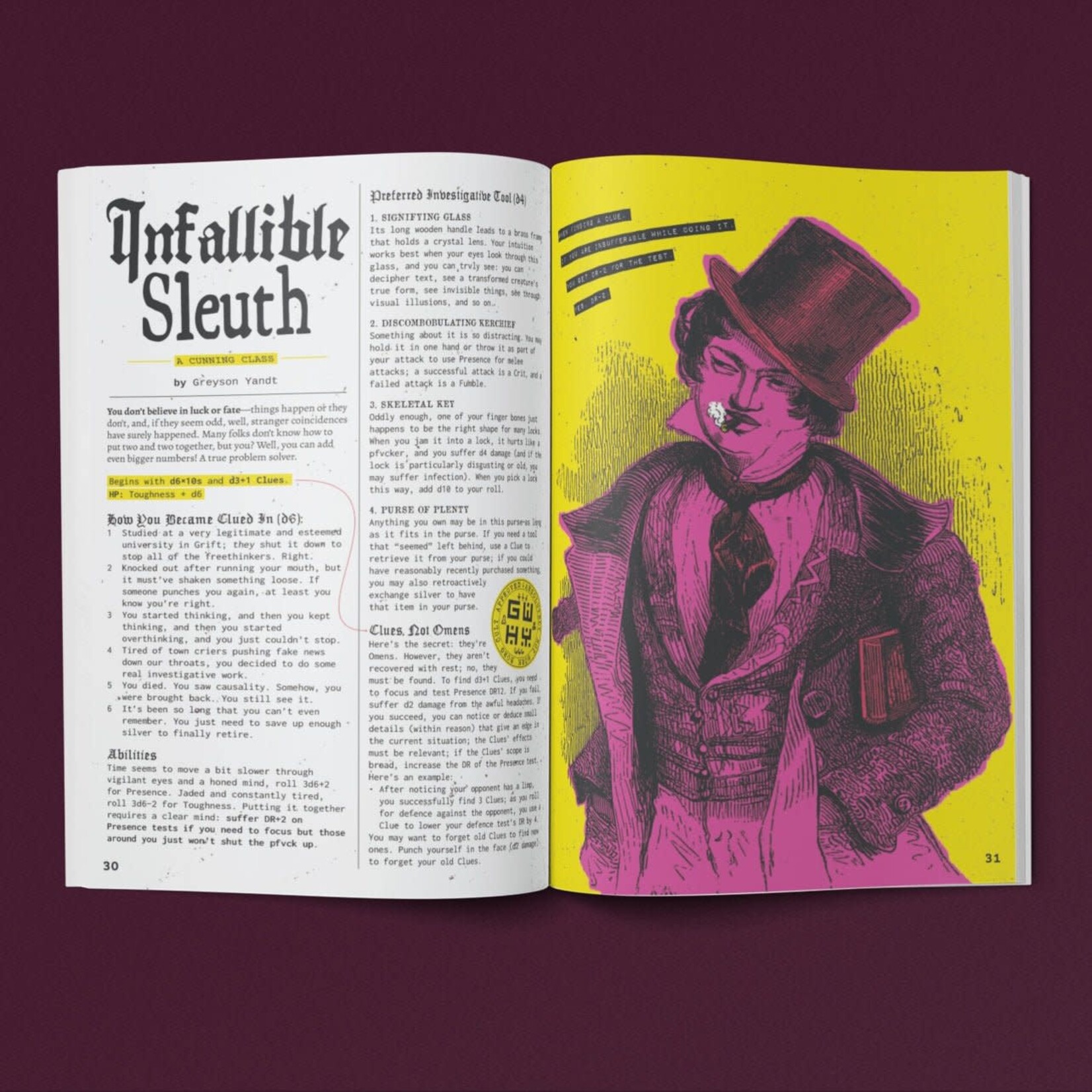 Exalted Funeral Press Knives Out: Mork Borg Supplement