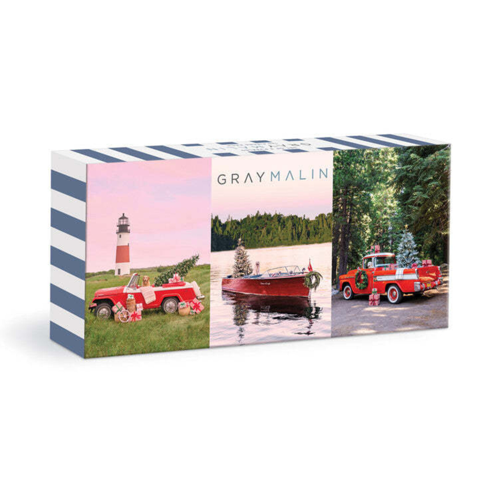 galison Gray Malin The Holidays 3-in-1 Jigsaw Puzzle Set