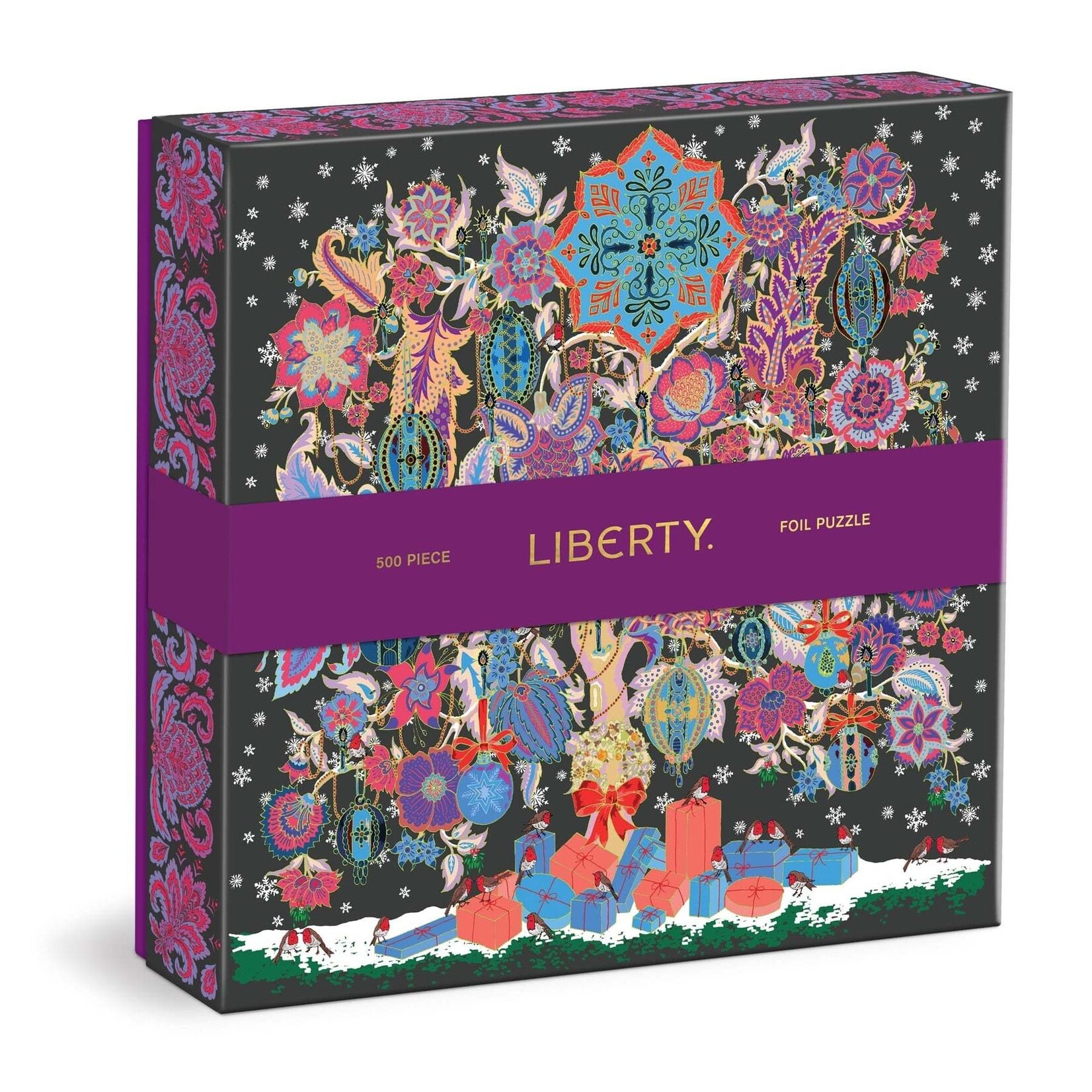 galison Liberty Christmas Tree of Life 500 Piece Foil Puzzle