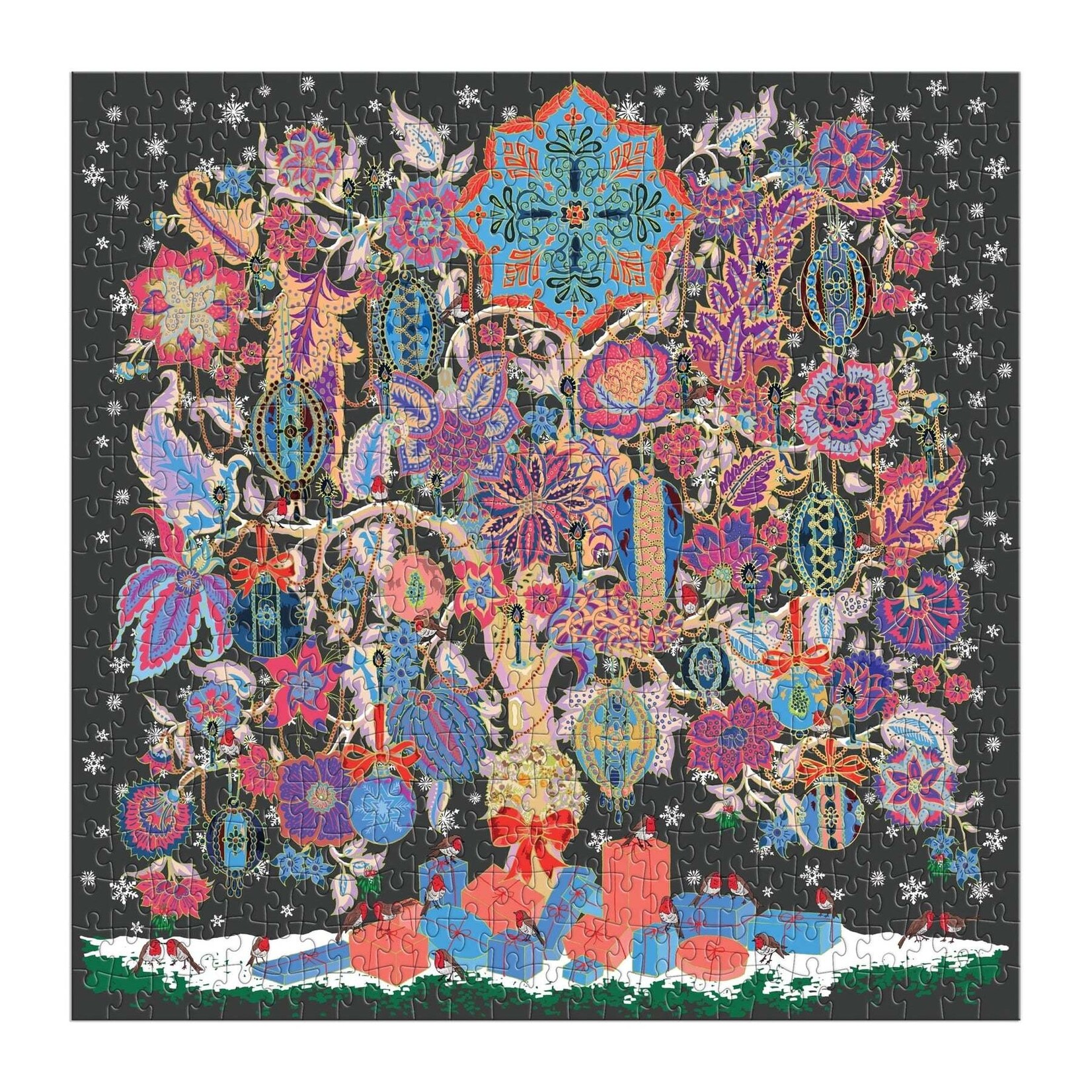 galison Liberty Christmas Tree of Life 500 Piece Foil Puzzle