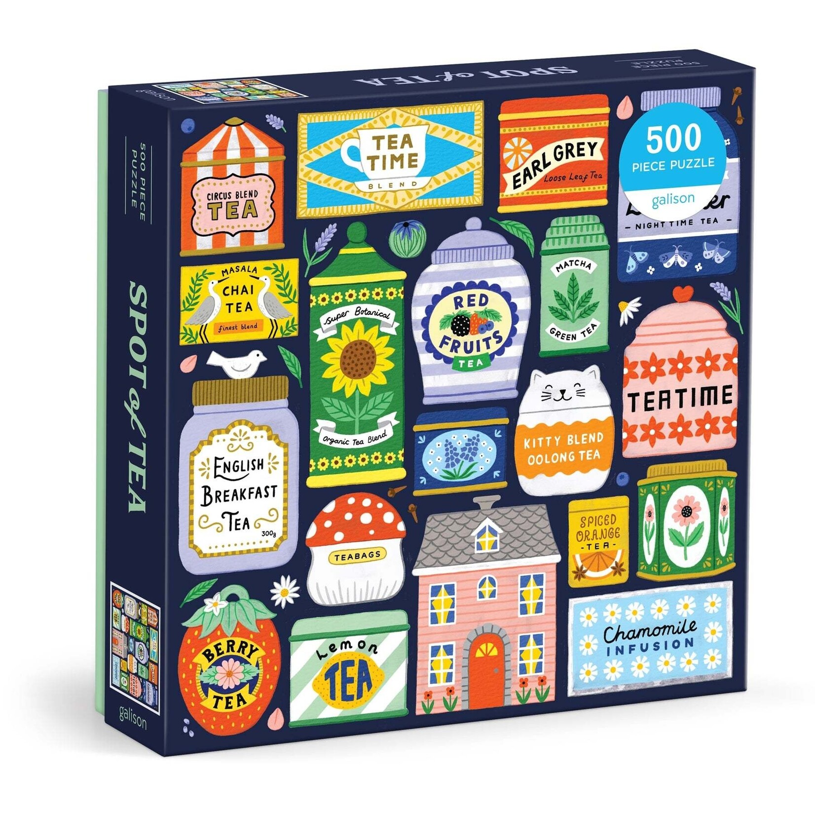 galison Spot of Tea 500 Piece Puzzle