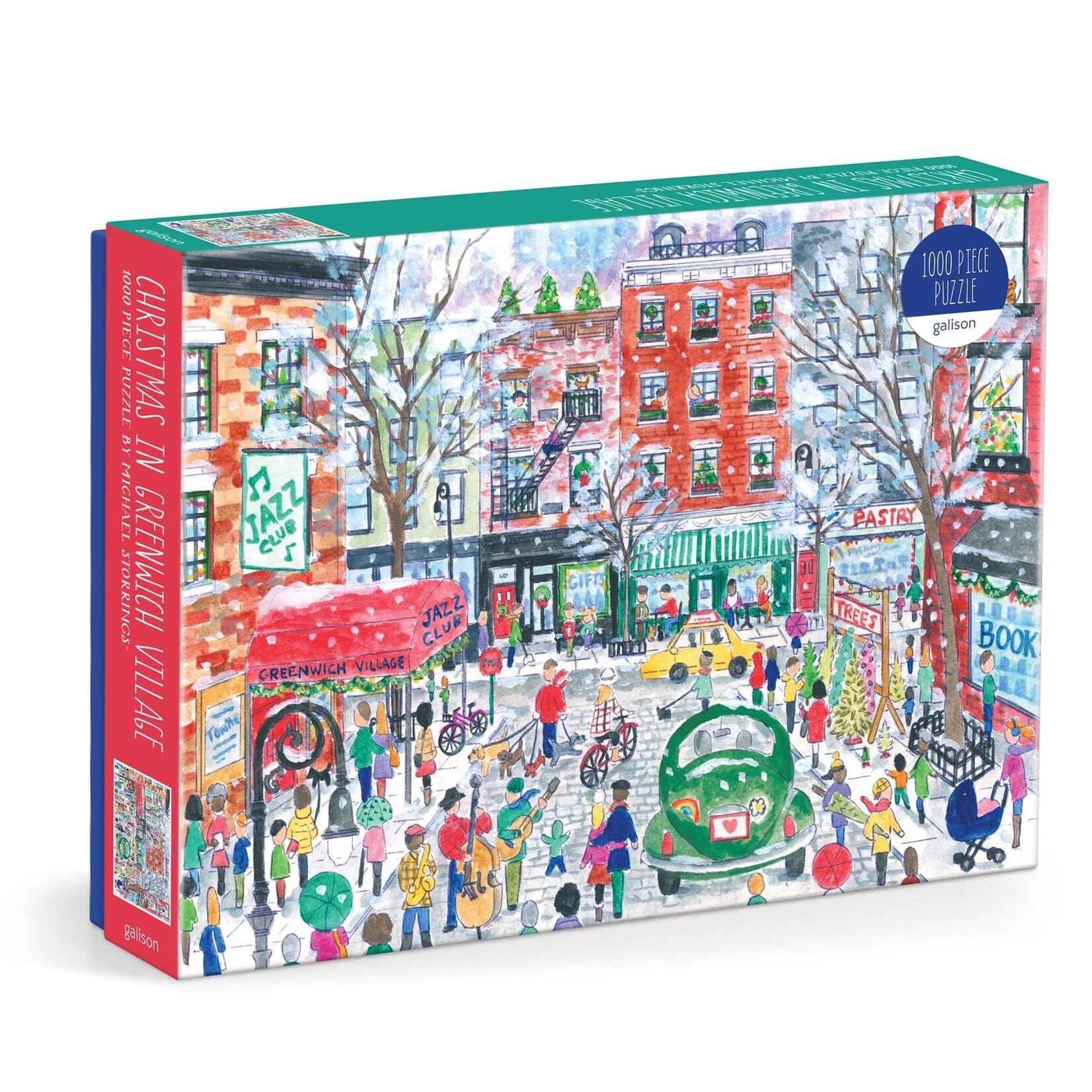 galison Christmas in Greenwich Village 1000 Piece Puzzle