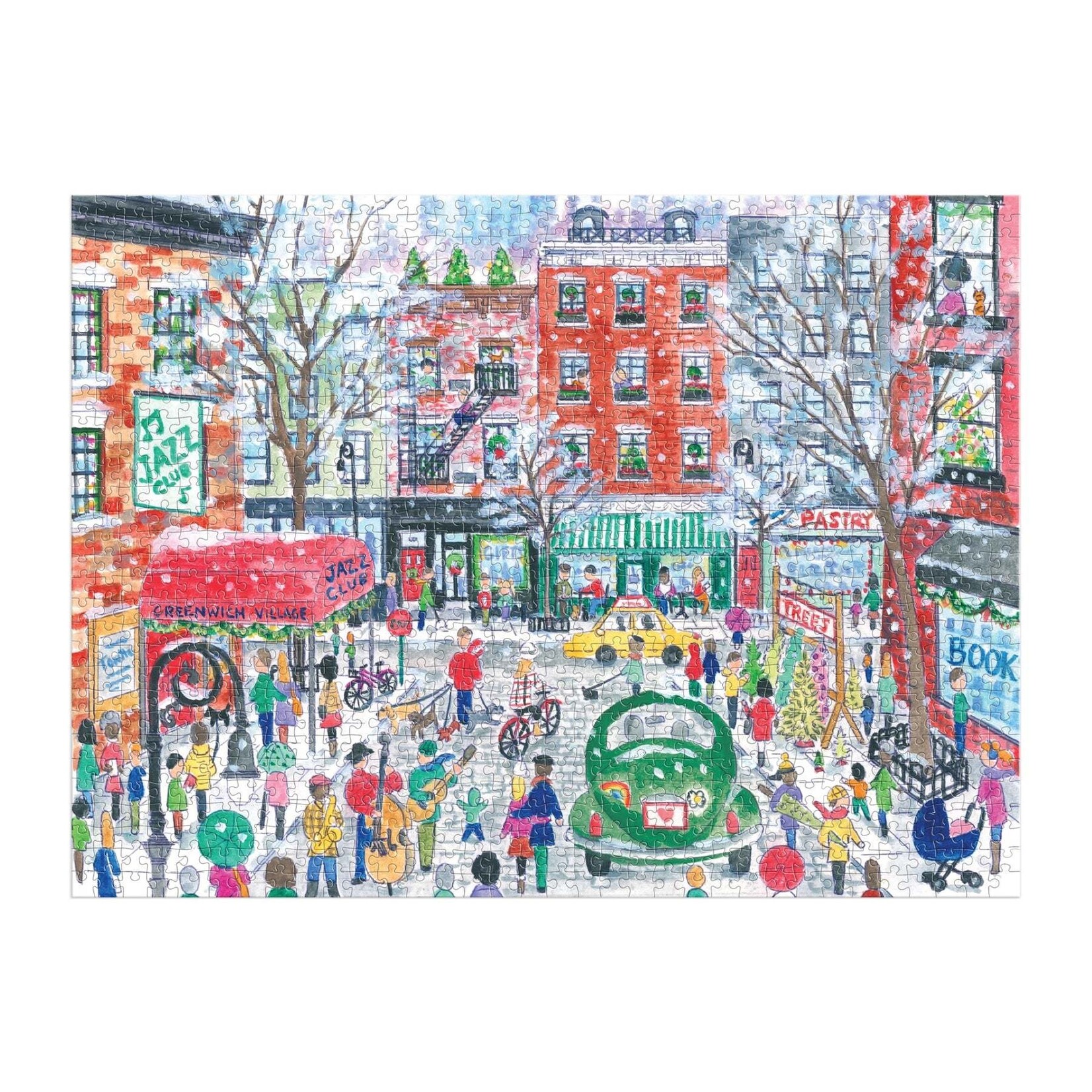 galison Christmas in Greenwich Village 1000 Piece Puzzle