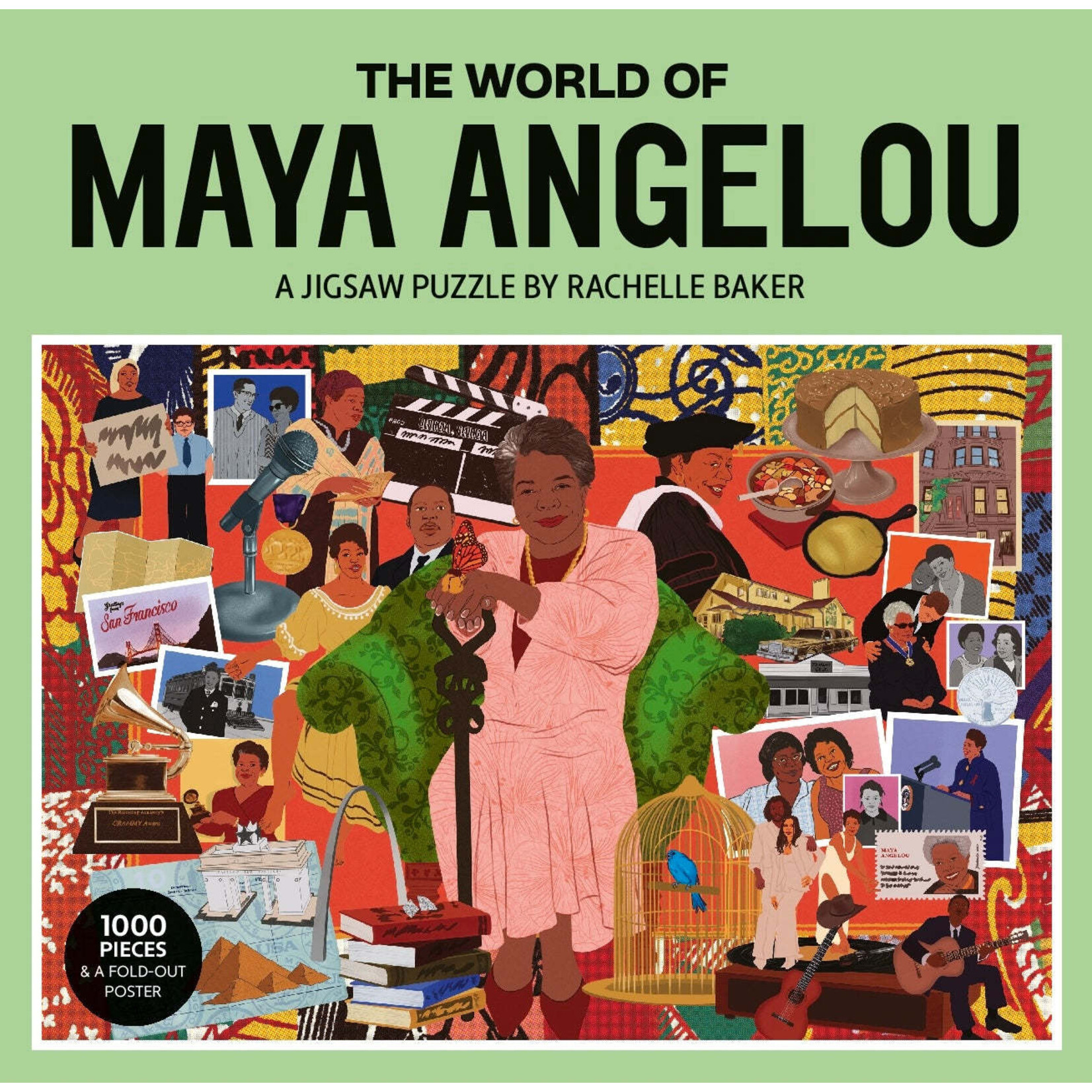 Laurence King The World of Maya Angelou 1000 Piece Jigsaw Puzzle