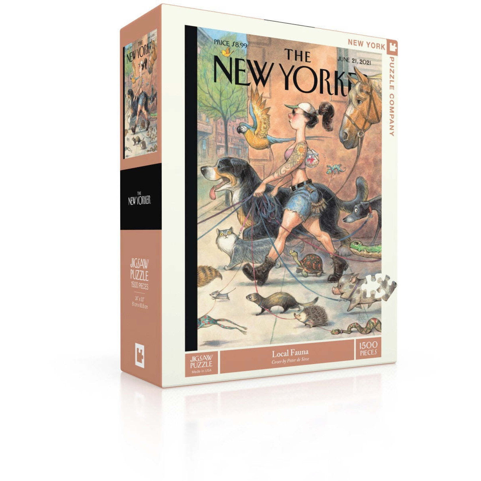 New York Puzzle Co New Yorker, The - Local Fauna 1500 Piece Puzzle