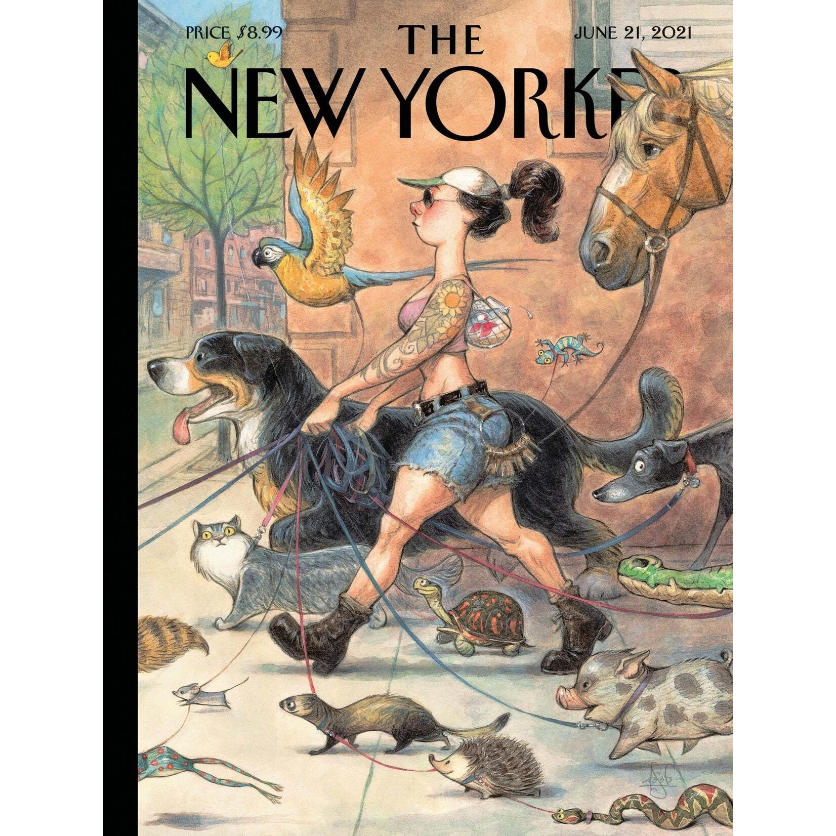 New York Puzzle Co New Yorker, The - Local Fauna 1500 Piece Puzzle