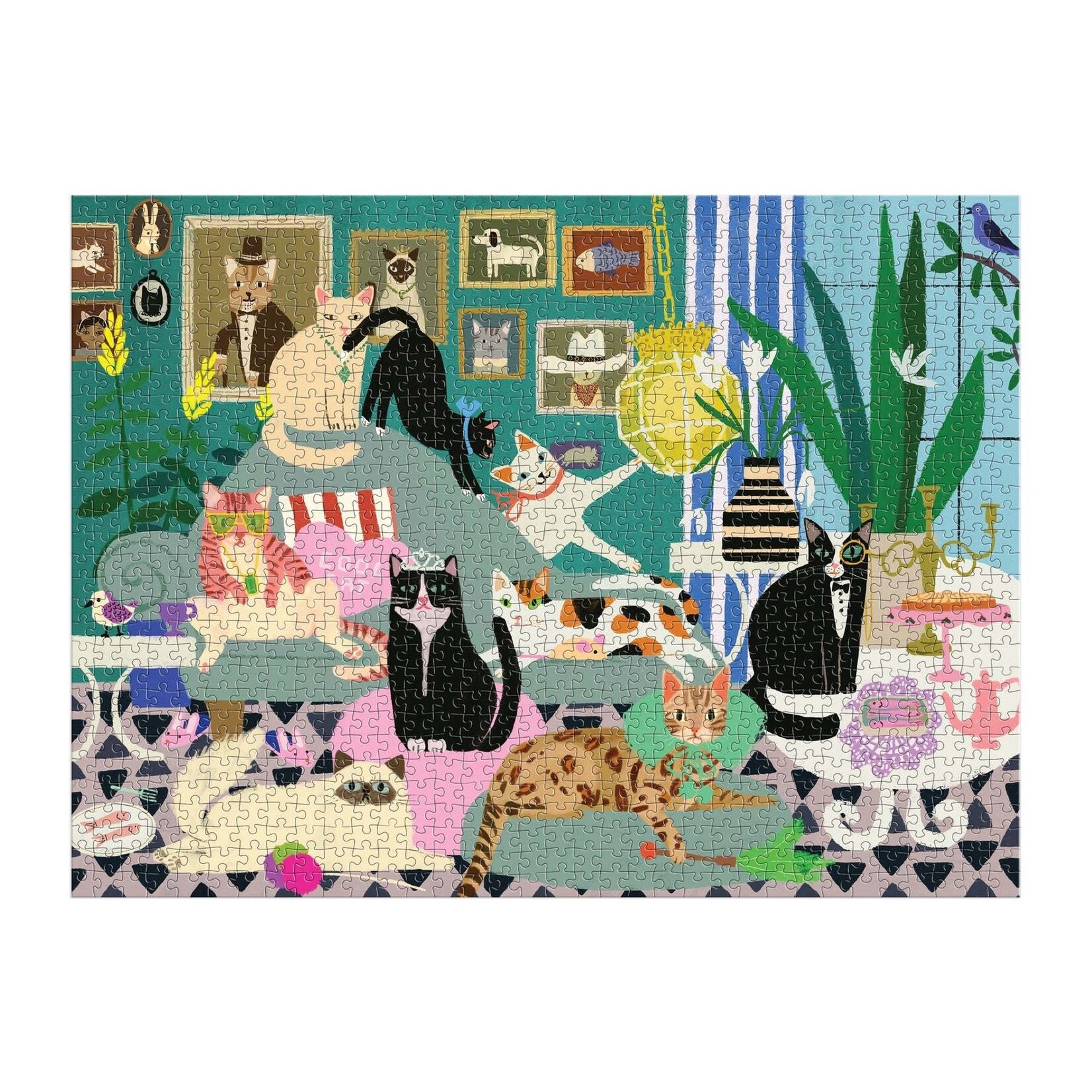 galison Glamour Cats 1000 Piece Jigsaw Puzzle