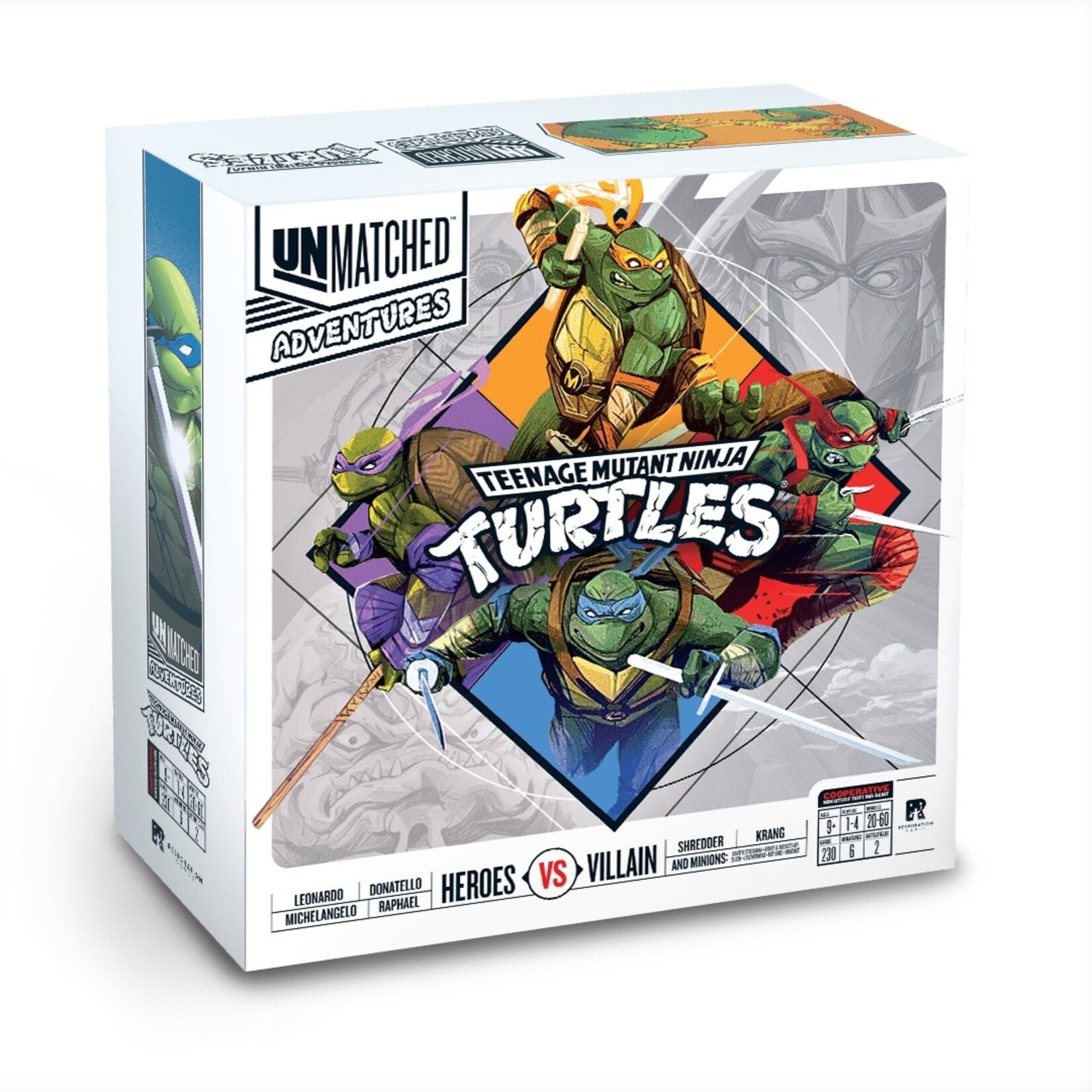 Restoration Games Unmatched Adventures: Teenage Mutant Ninja Turtles Kickstarter Pizza-Rama Pledge