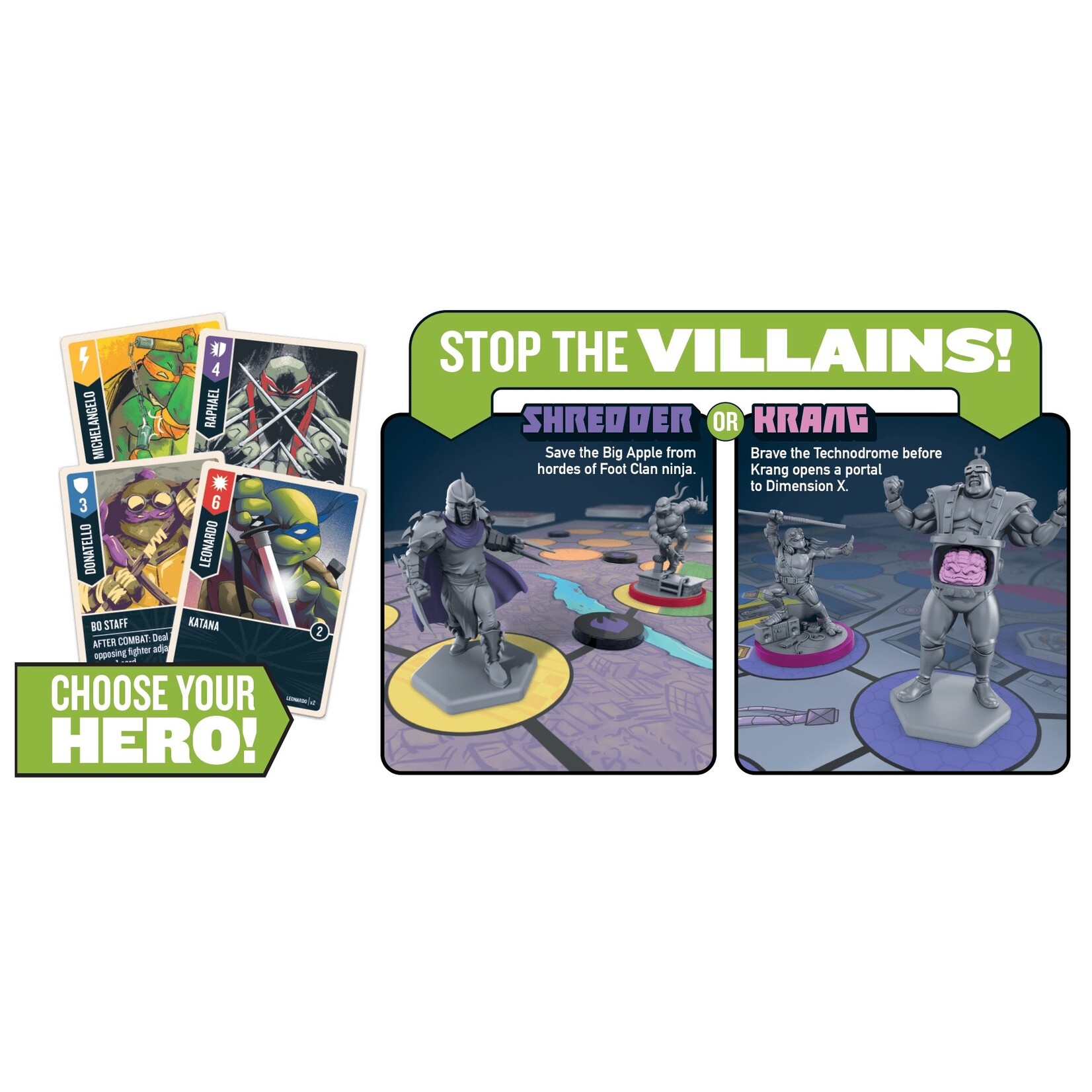 Restoration Games Unmatched Adventures: Teenage Mutant Ninja Turtles Kickstarter Pizza-Rama Pledge