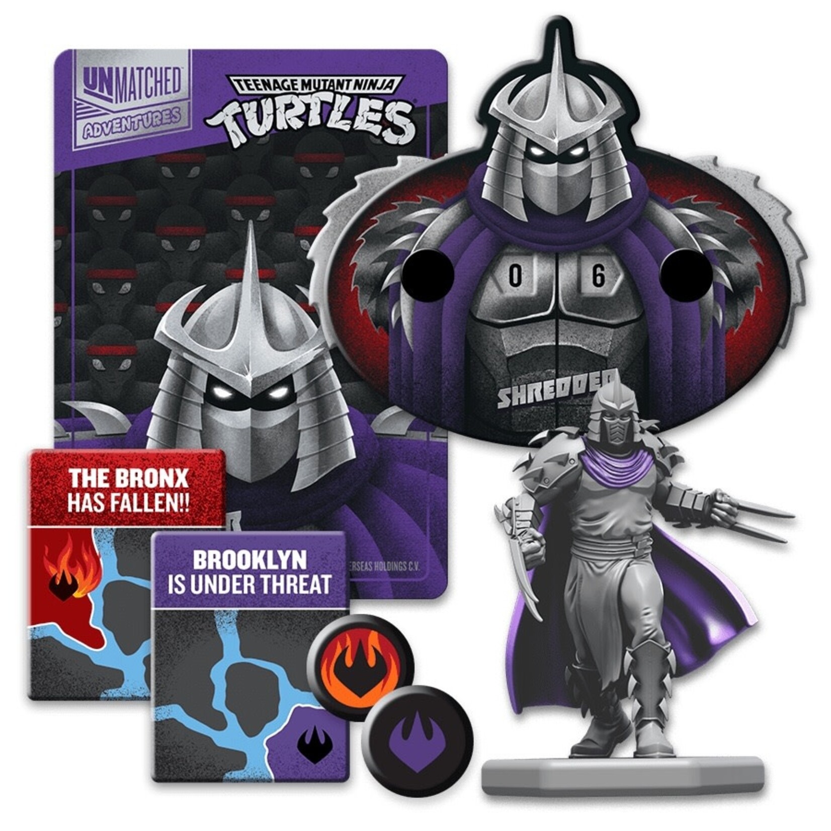 Restoration Games Unmatched Adventures: Teenage Mutant Ninja Turtles Kickstarter Pizza-Rama Pledge