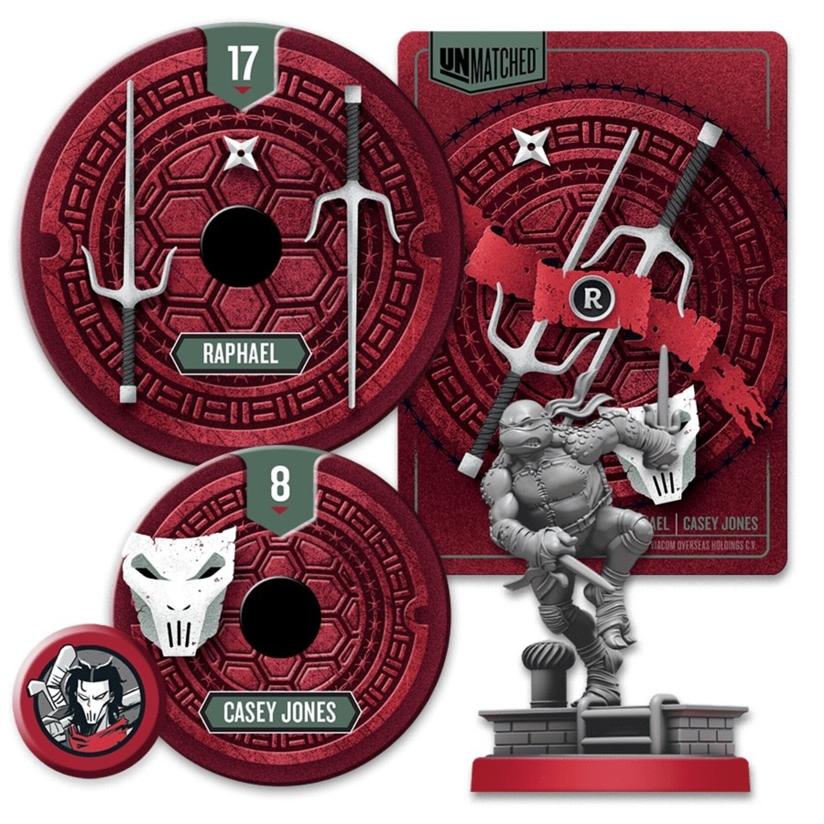 Restoration Games Unmatched Adventures: Teenage Mutant Ninja Turtles Kickstarter Pizza-Rama Pledge